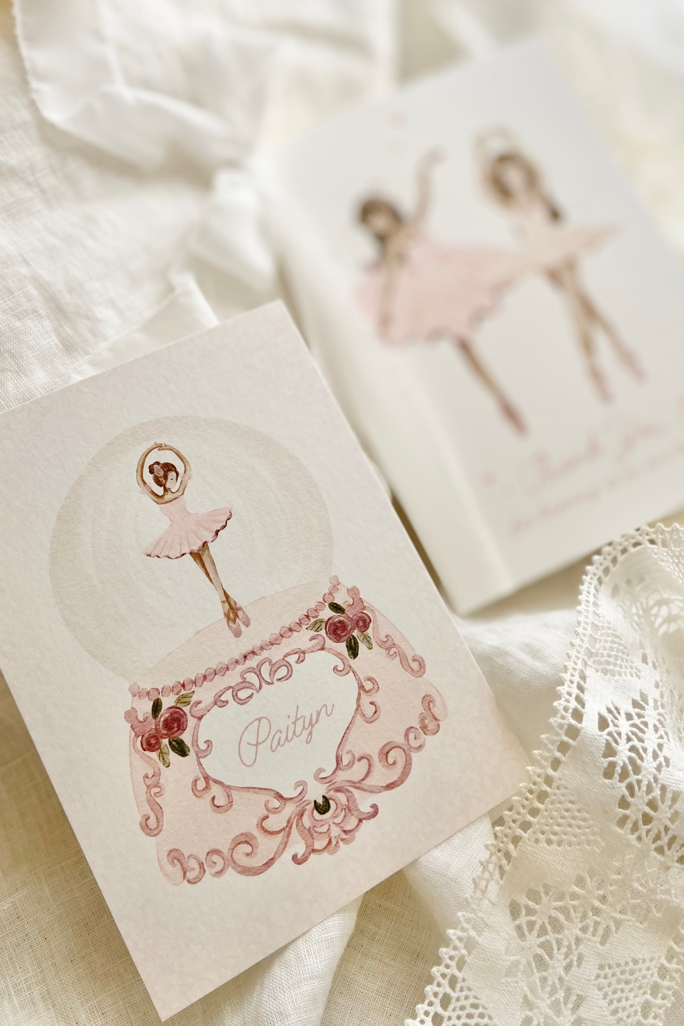 Personalised Ballerina Snow Globe | Petite Étoile