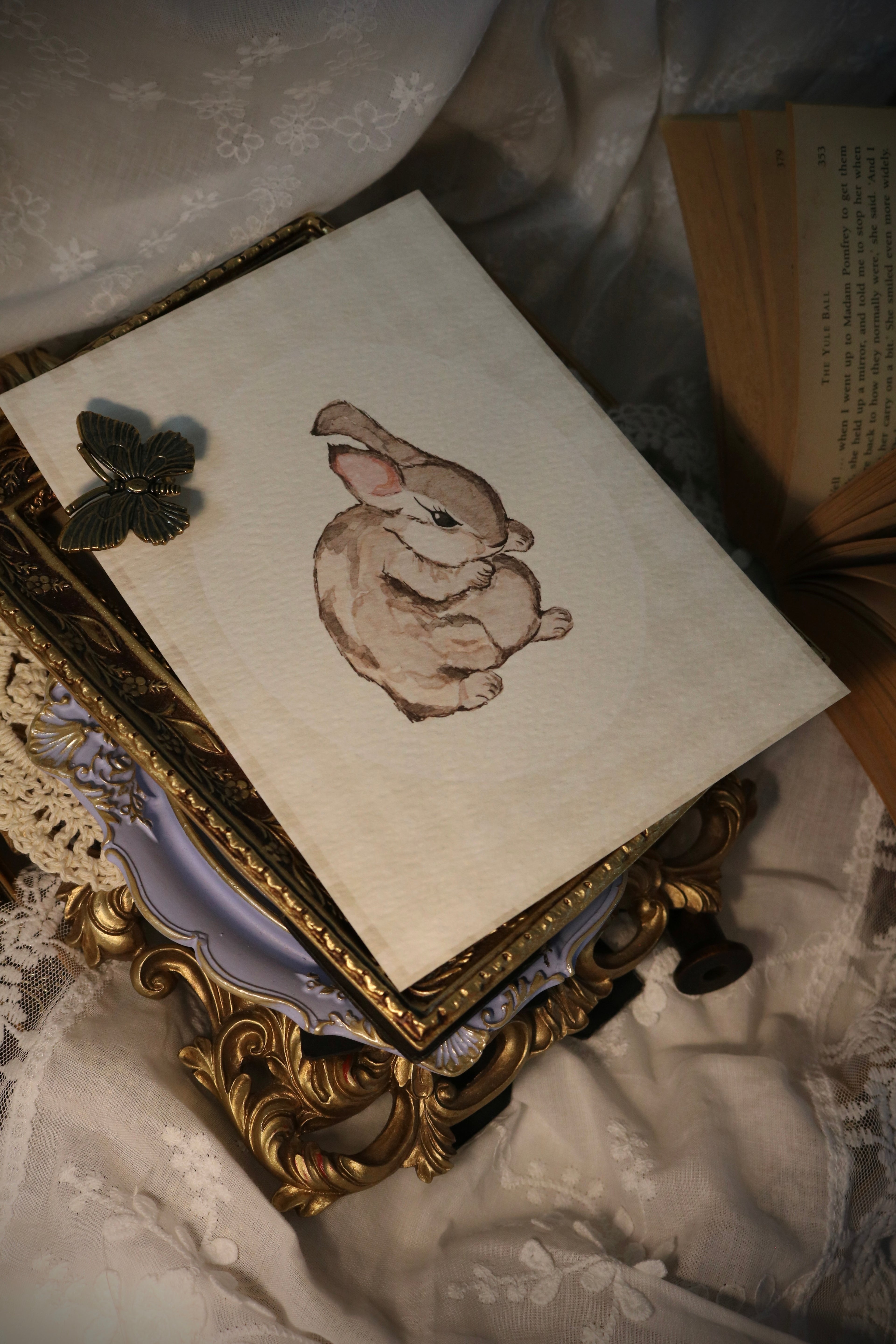 Quiet Bunny | Art Print or Greeting Card
