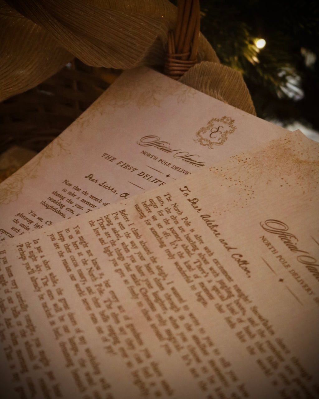Scroll Style Letter from Santa | Deliver on Christmas Morning