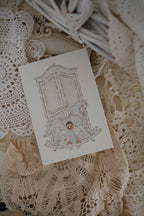 Nursery | Blue | Illustrated Keepsake Card