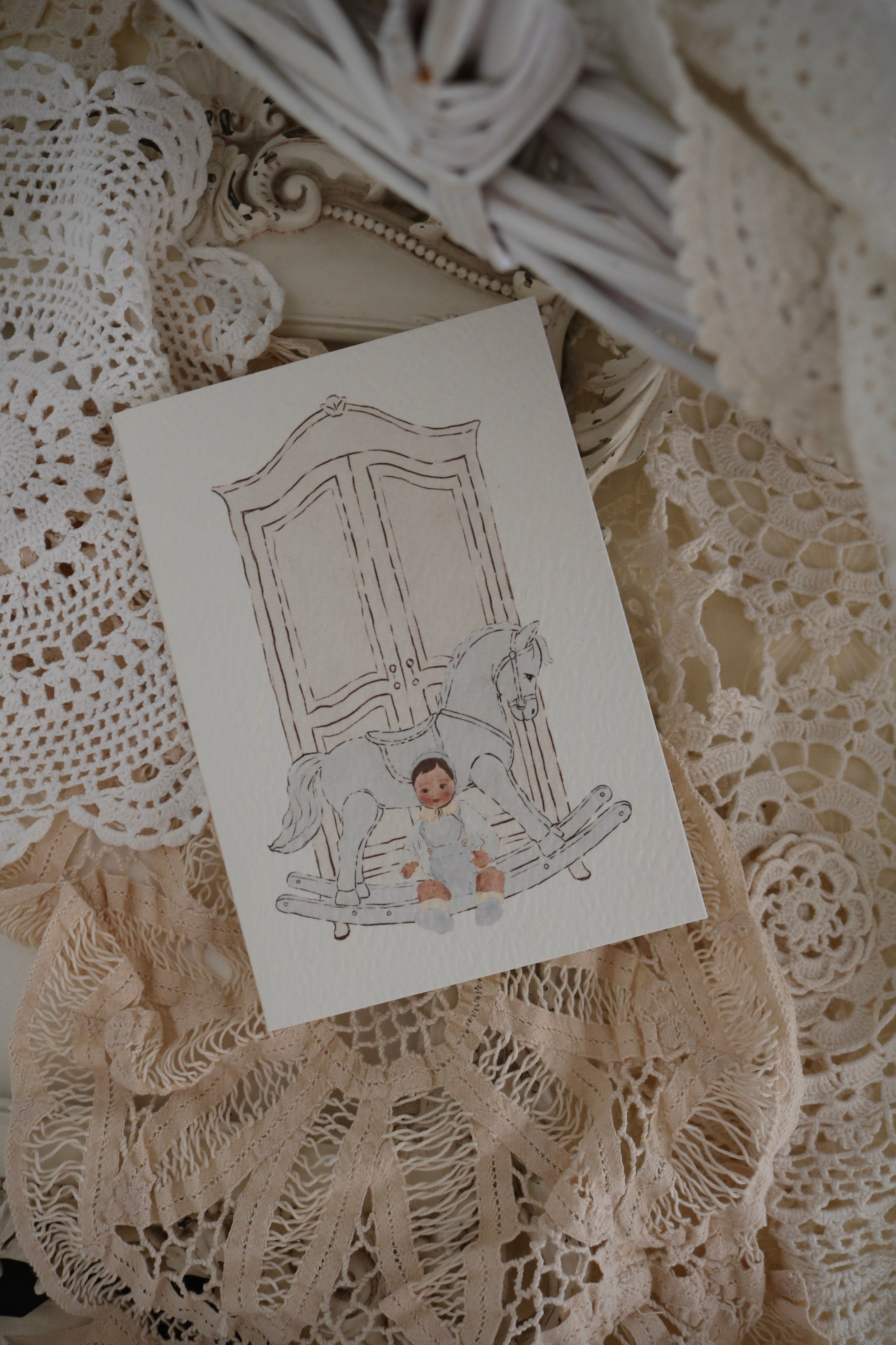 Nursery | Blue | Illustrated Keepsake Card
