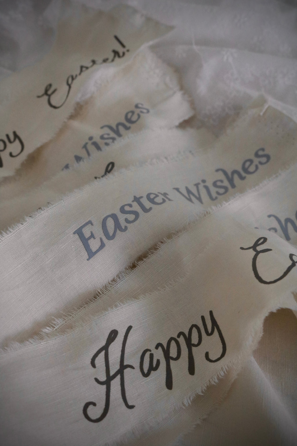 Frayed Linen Easter Ribbon