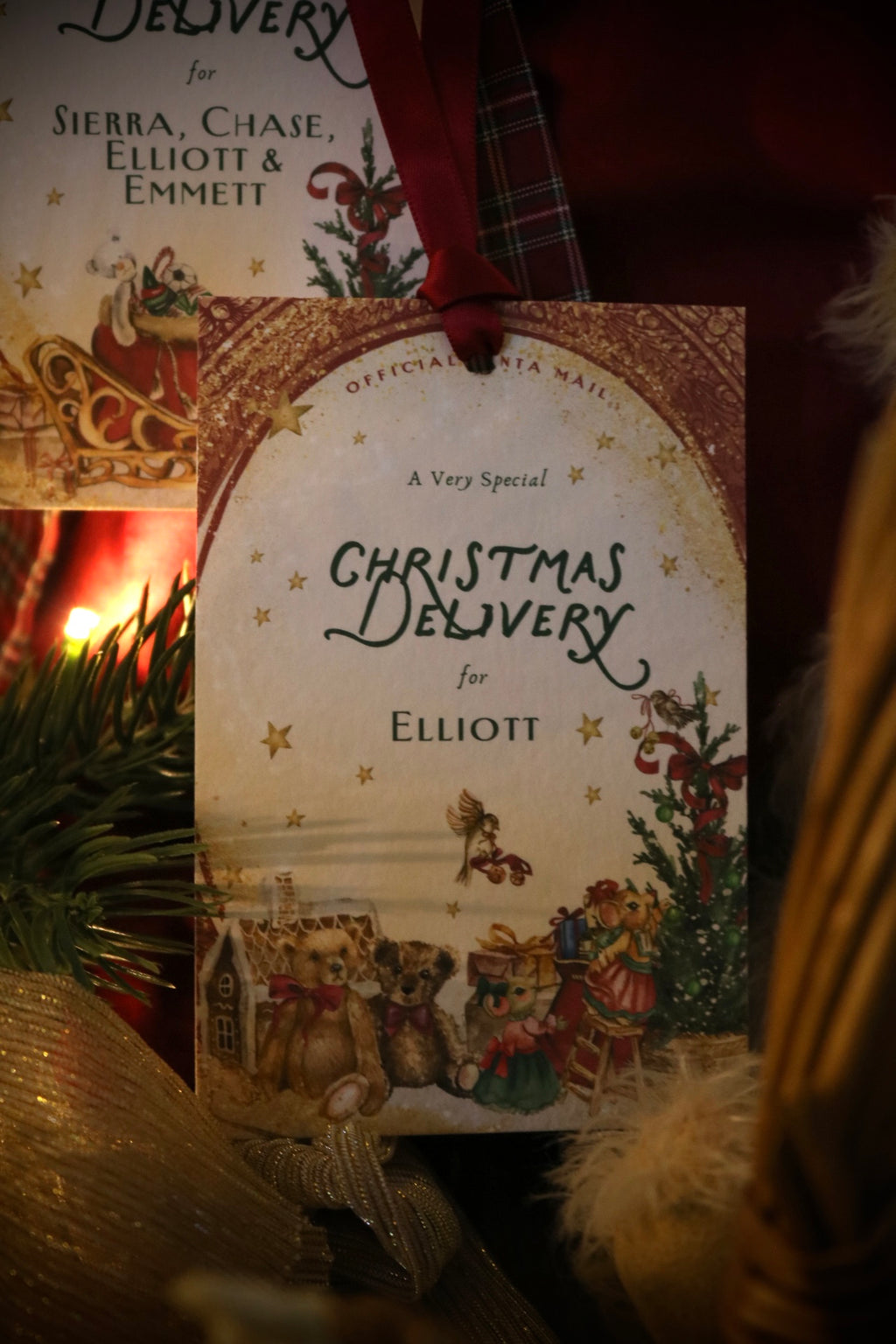 Illustrated Special Gift Tag from Santa