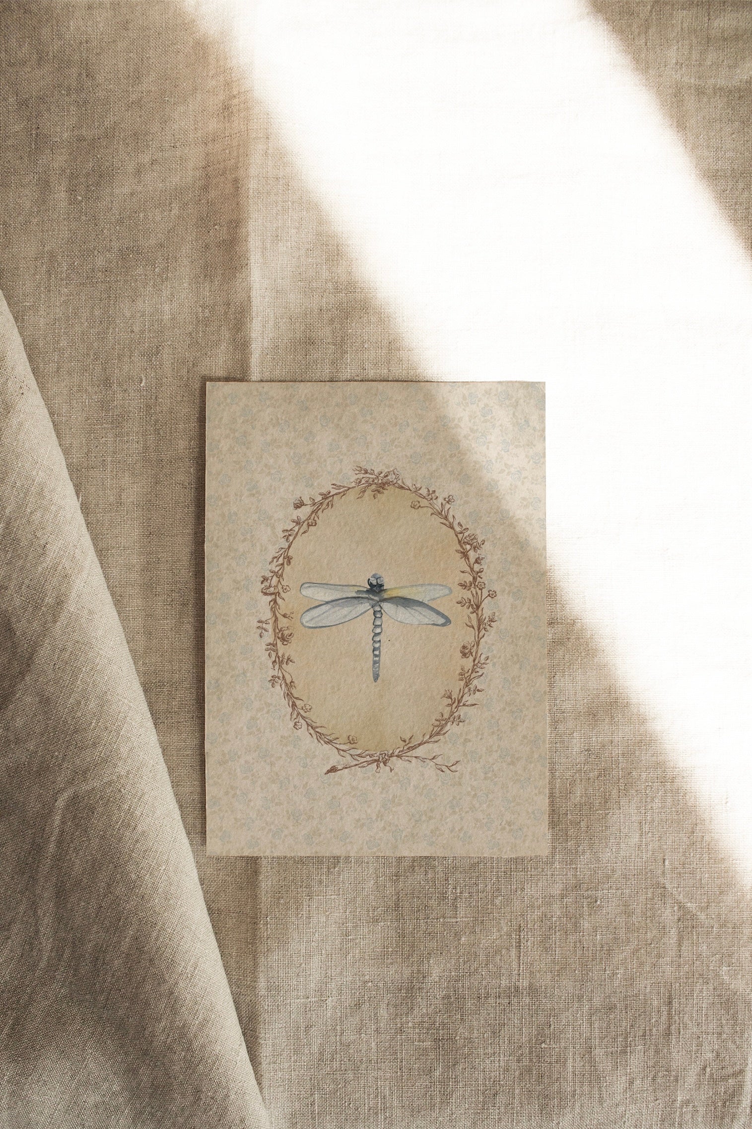French Blue Dragonfly | Tapestry of Tales