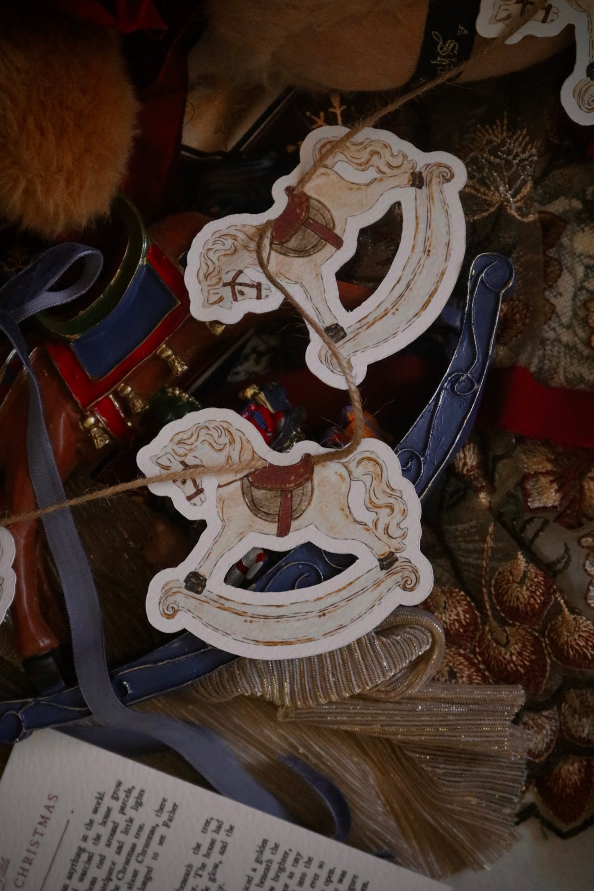 Rocking Horse Christmas Garland
