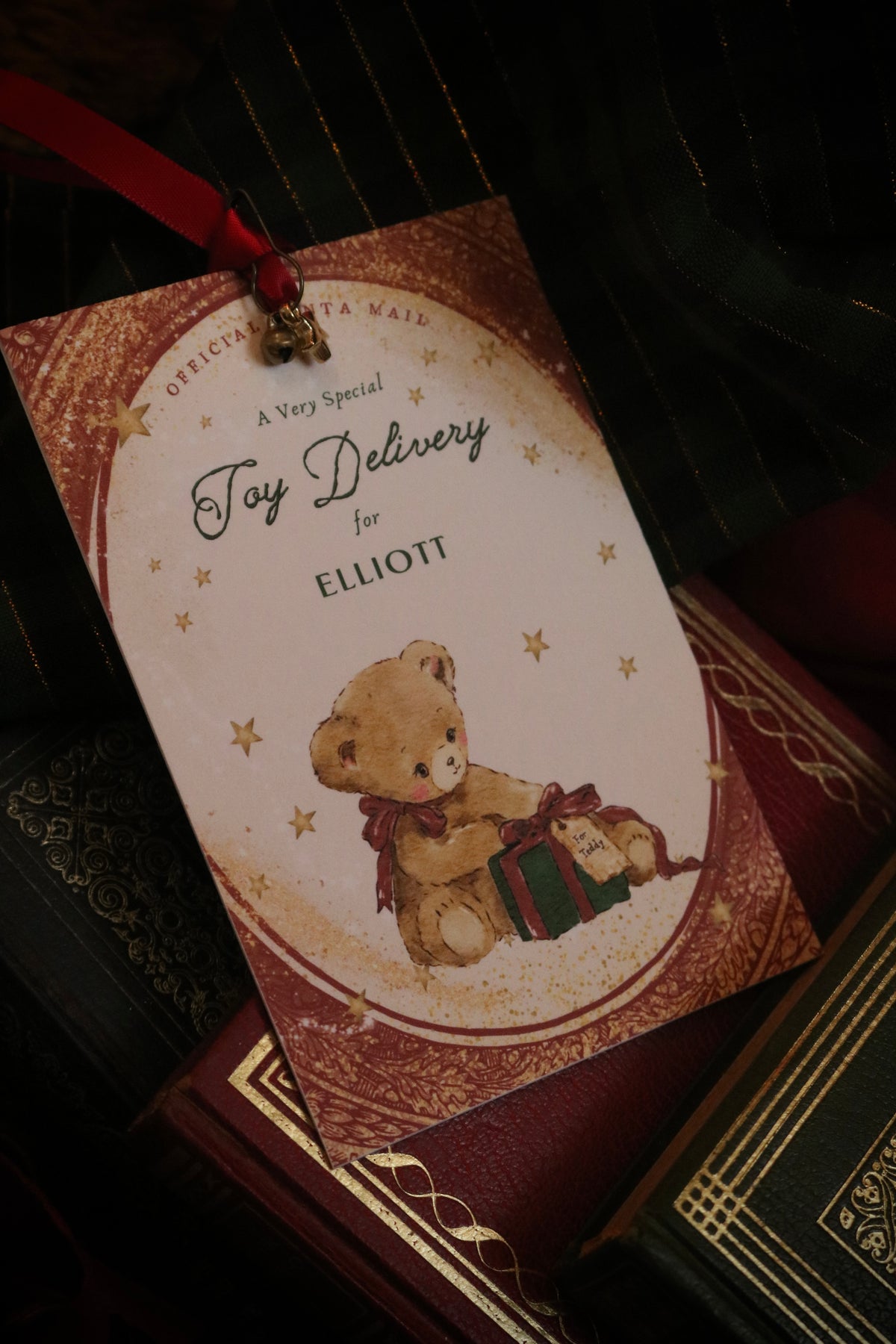 Personalised Toy Gift Tag from Santa