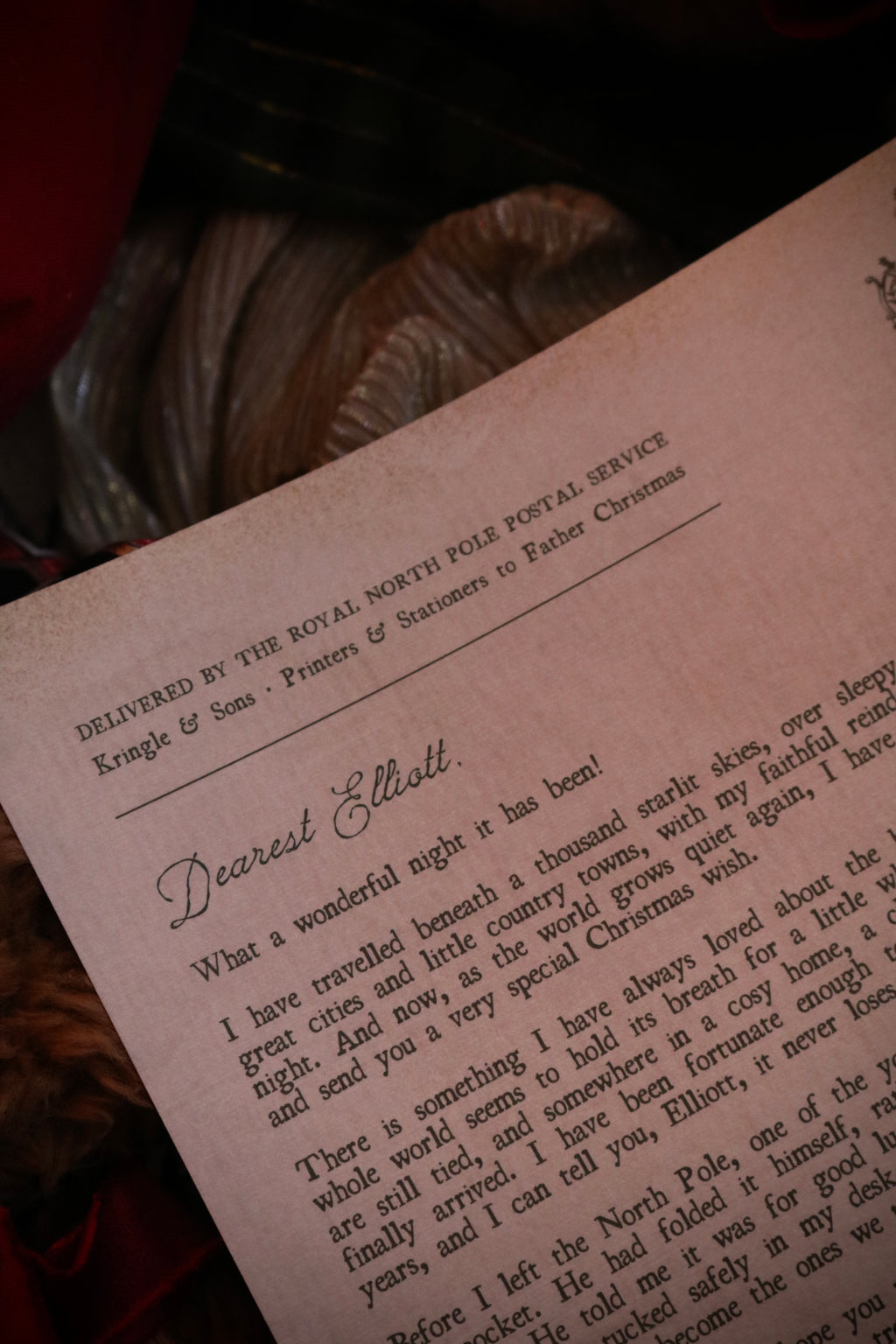 Scroll Style Letter from Santa | Deliver on Christmas Morning