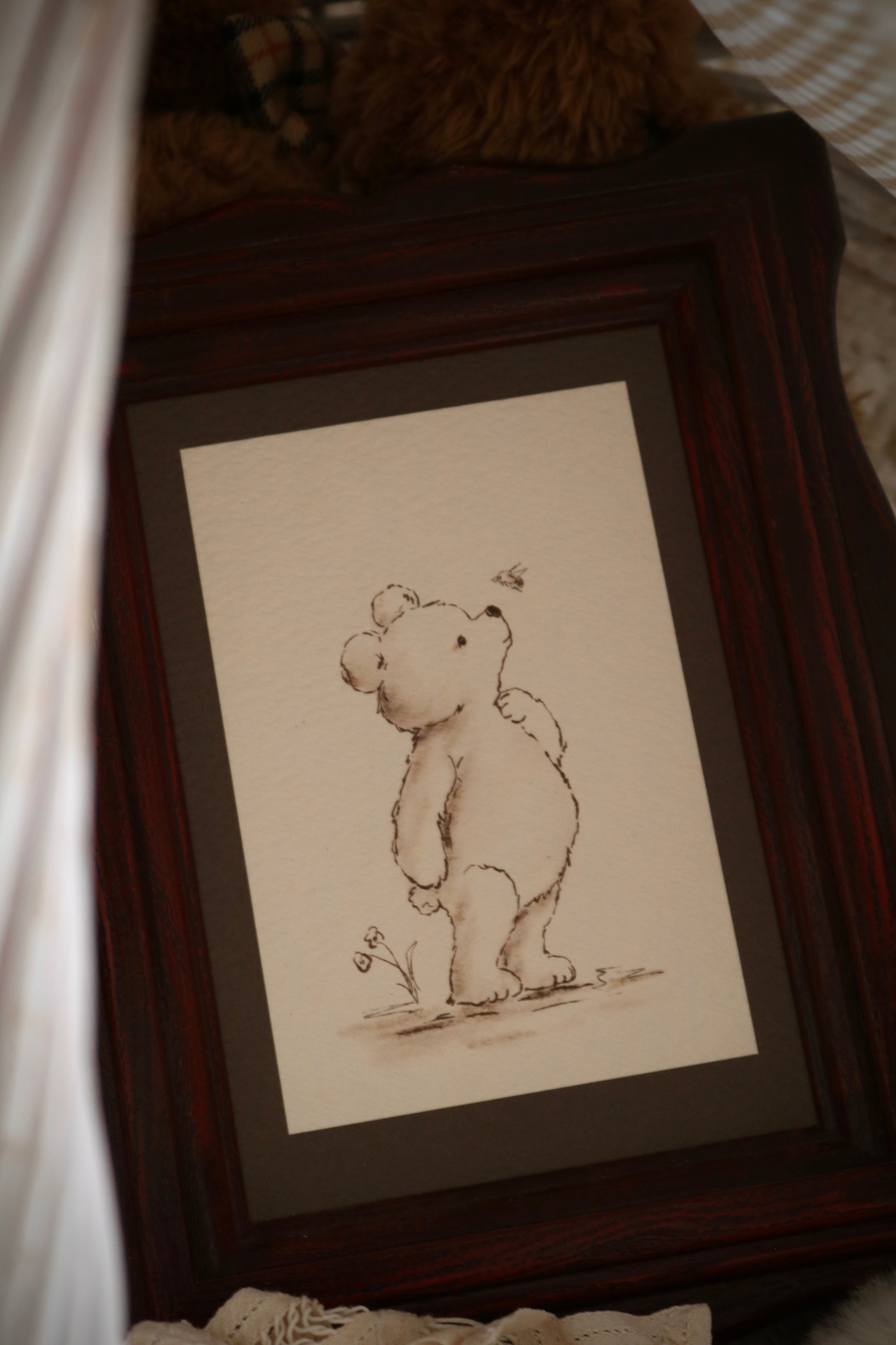 Teddy and the Bee | Framed