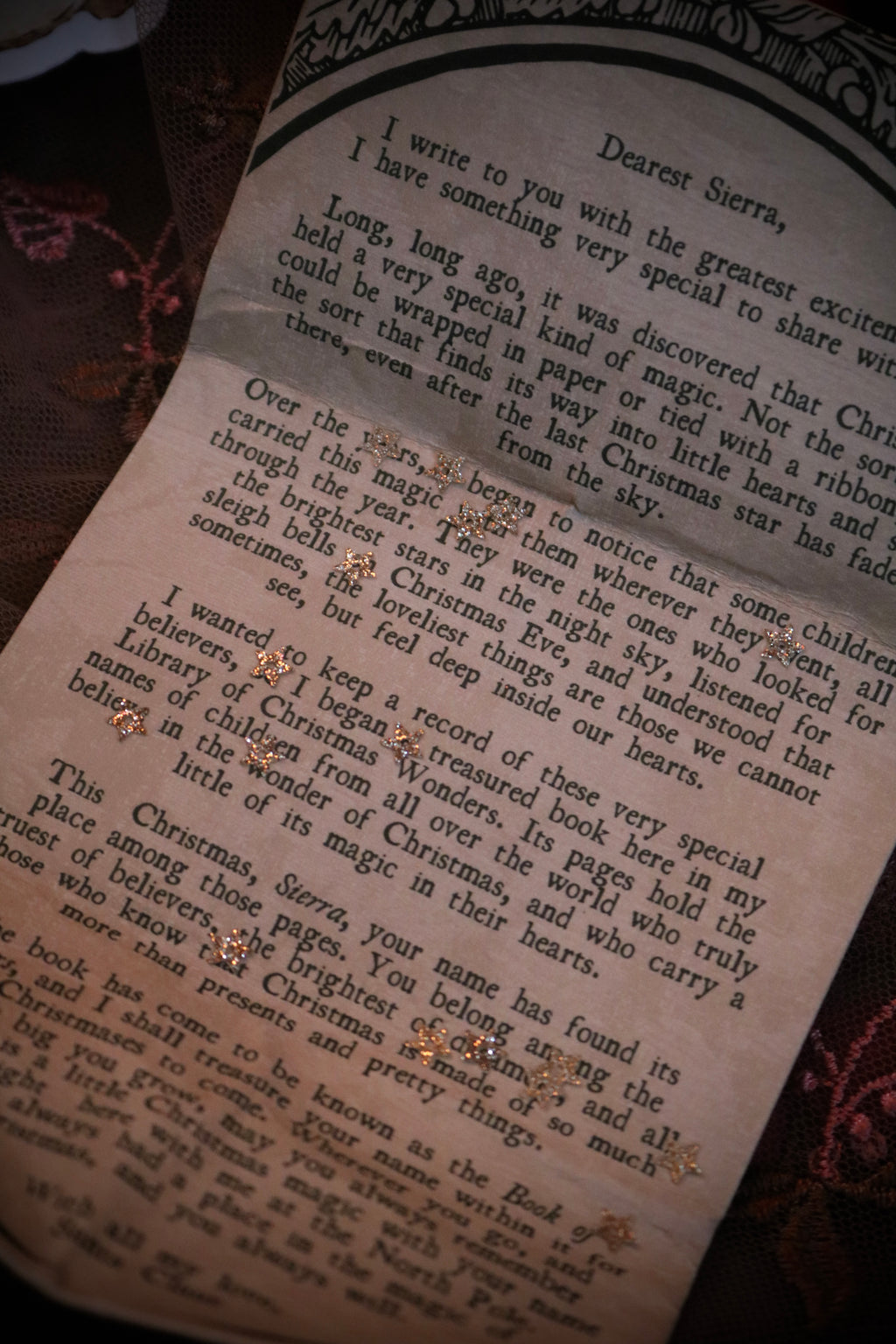 Fold Out Letter from Santa Claus