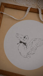 Swan Sketch | Large Frame