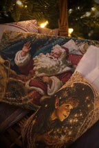 Deluxe Illustrated Card and Letter from Santa, with Double Velvet and Cotton Envelopes