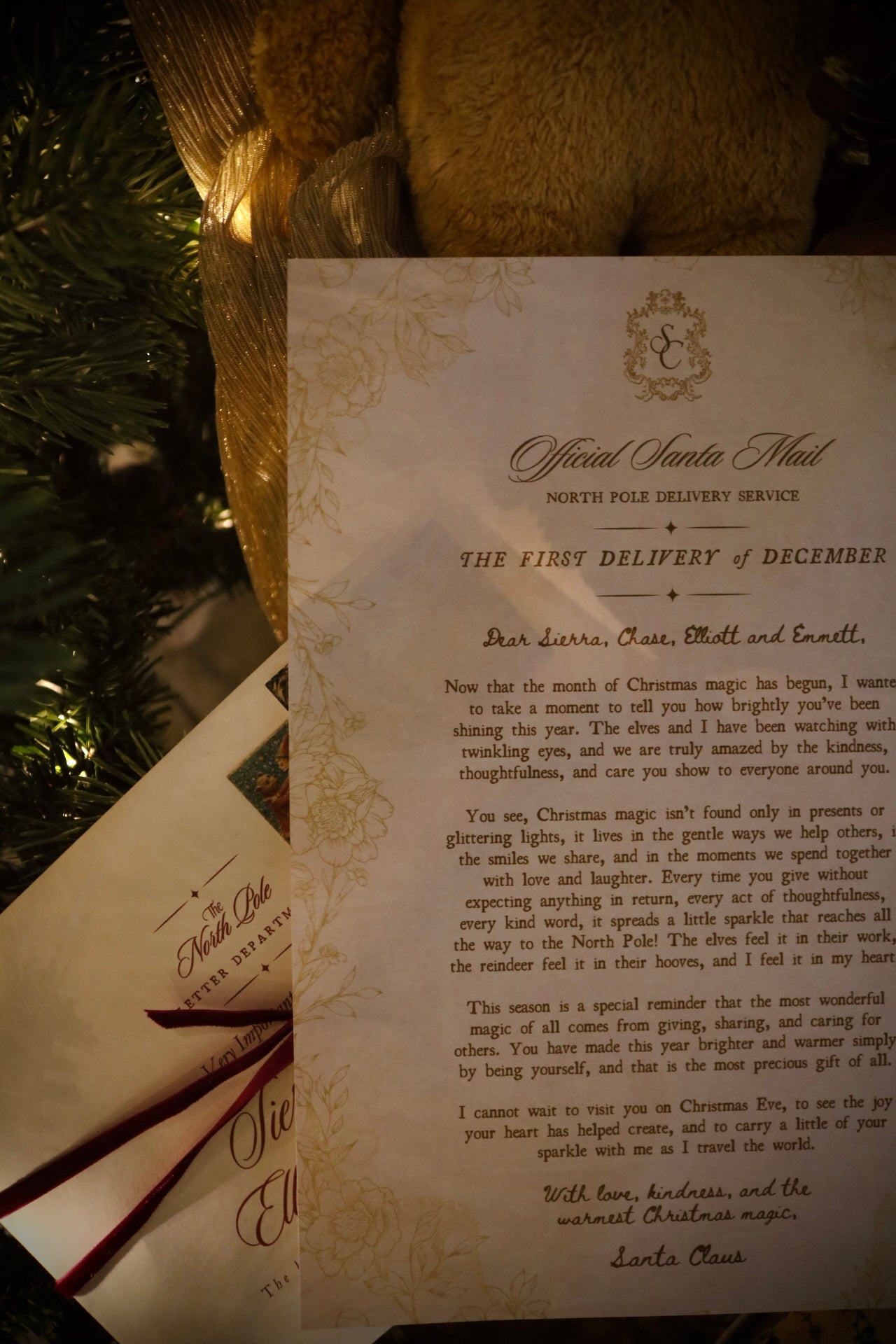 The First Delivery of December | Letter from Santa