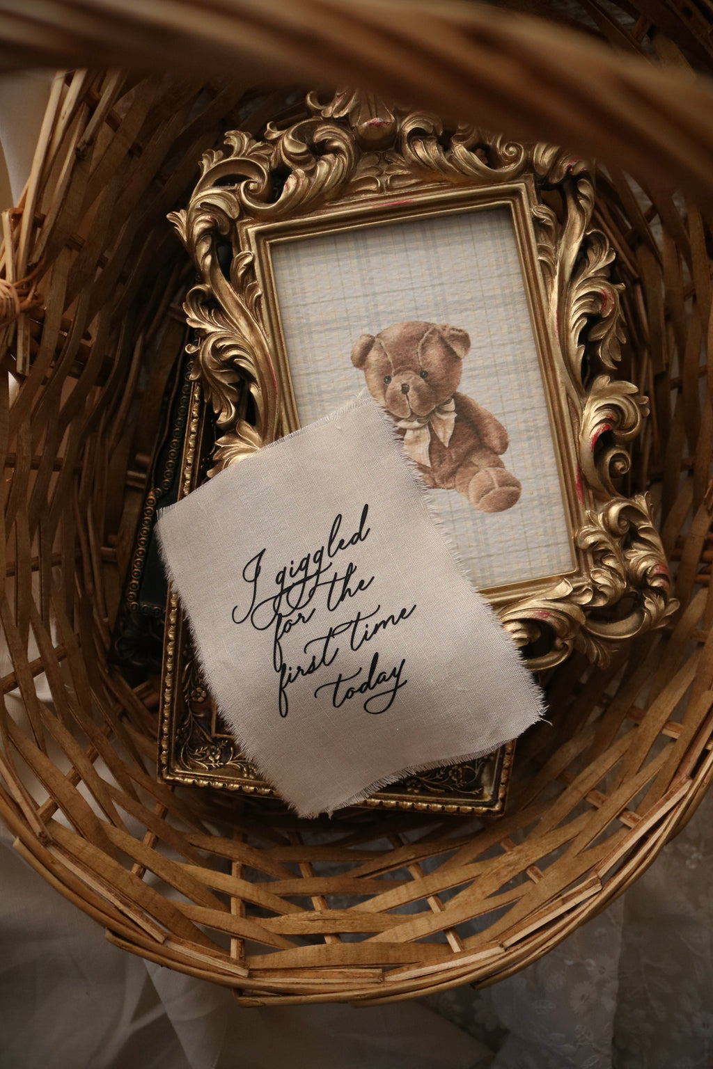 A Year of Firsts - Linen Milestone Set for Baby