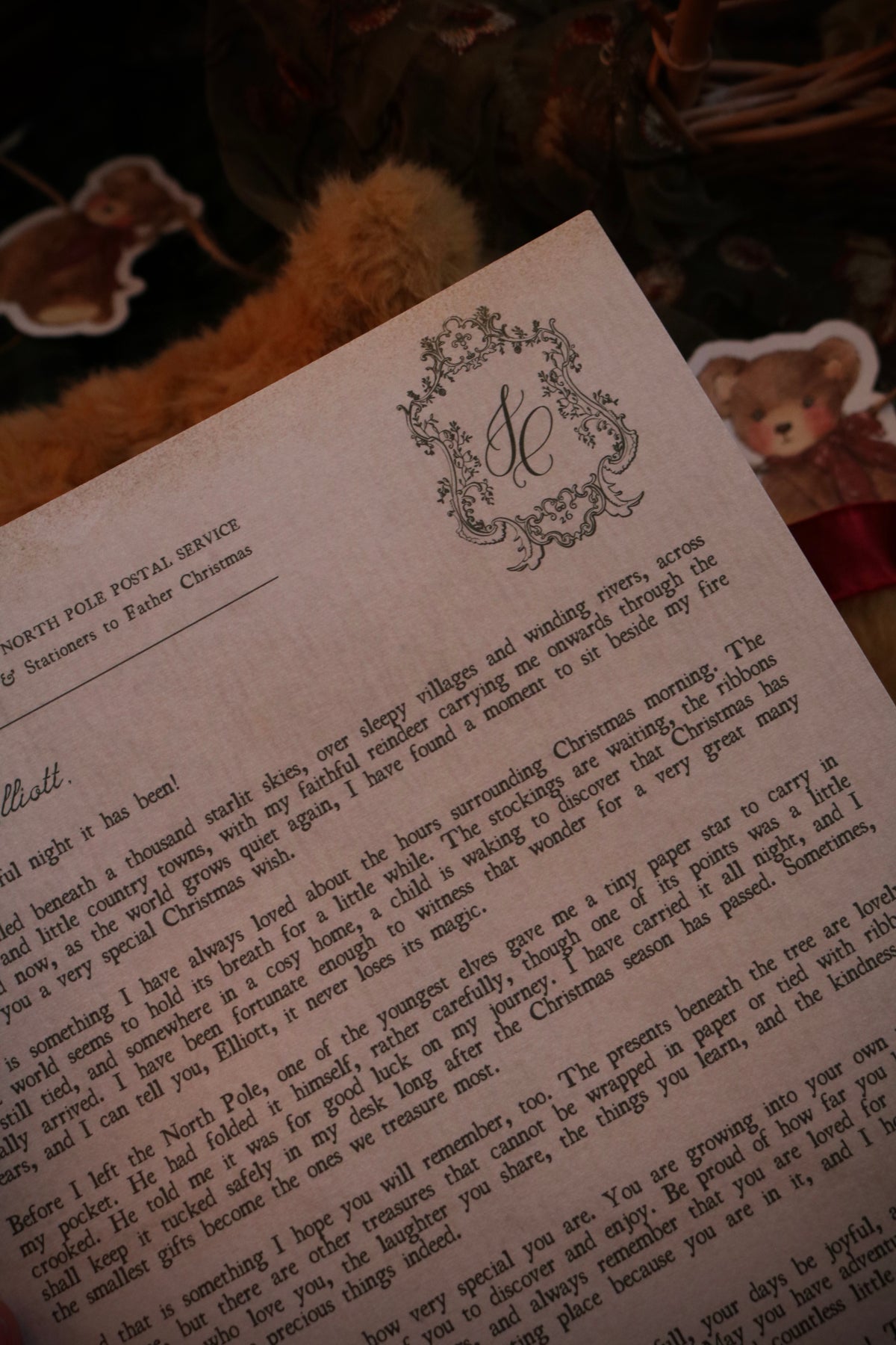 Scroll Style Letter from Santa | Deliver on Christmas Morning