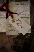 Deluxe Illustrated Card and Letter from Santa, with Double Velvet and Cotton Envelopes