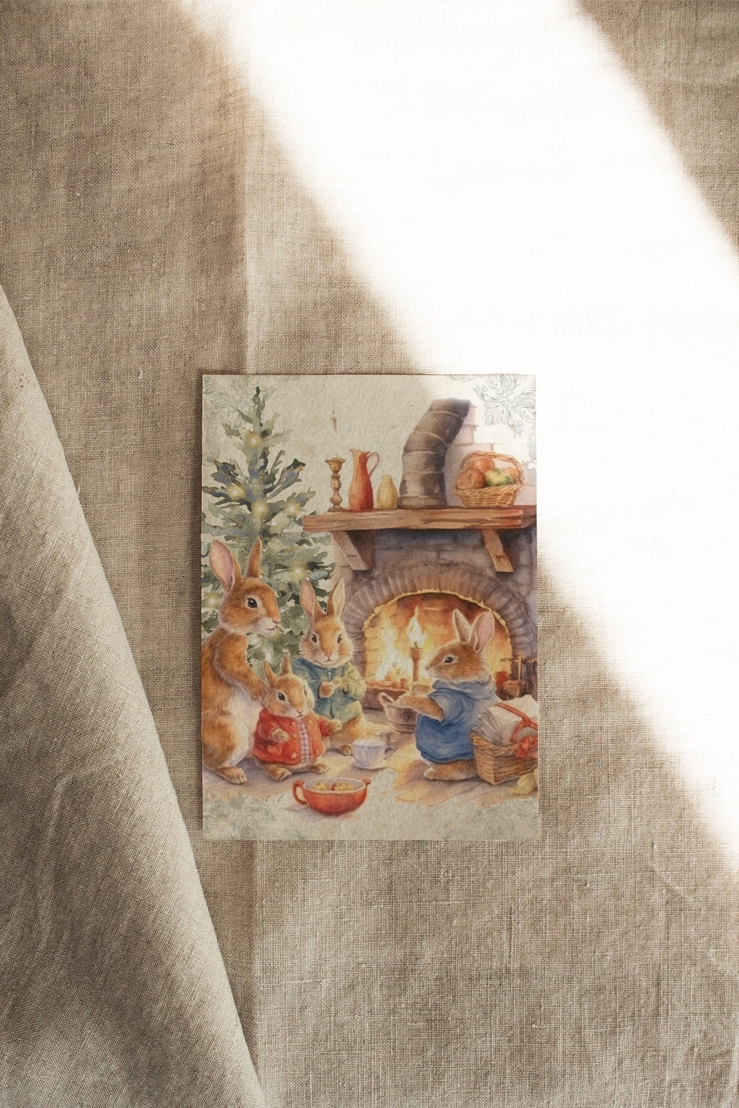 Cottonwood Bunny Family | Available as Christmas Card or Print