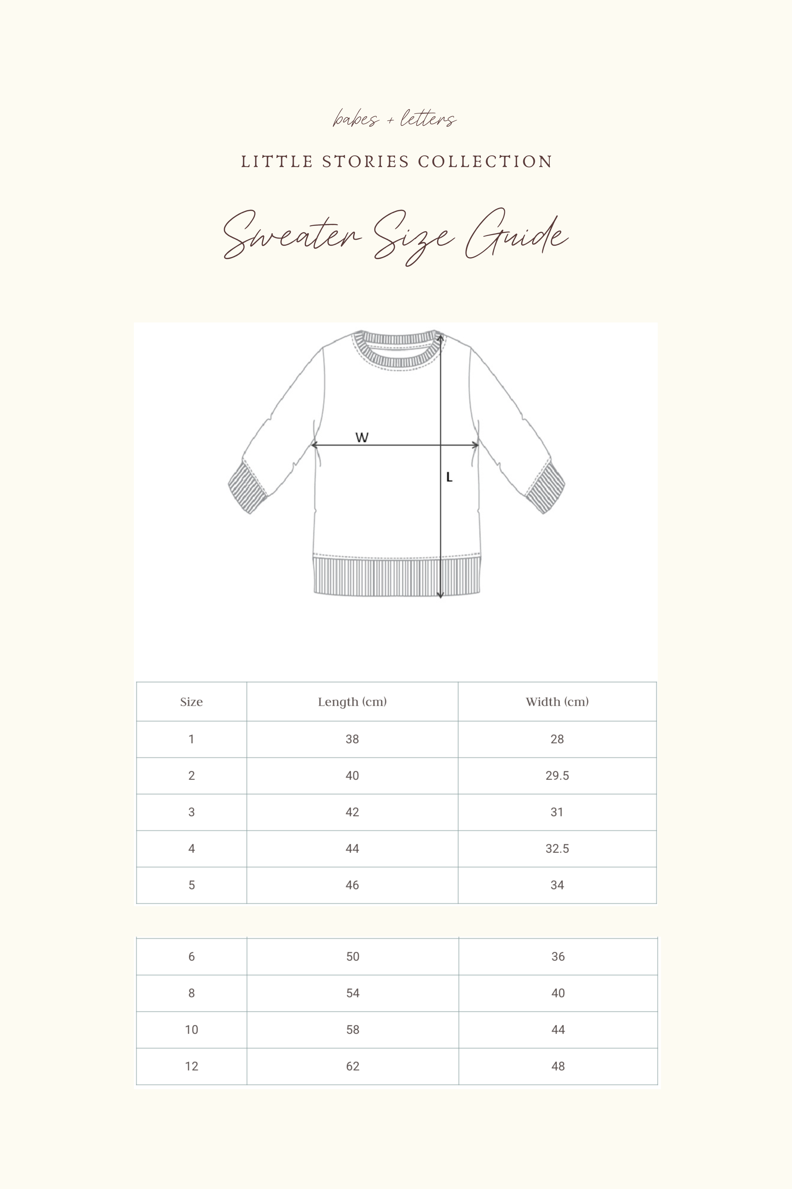 Children's Sweater | Multiple Design Options | Little Stories