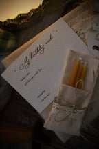 My Birthday Wish Set | 3 x Beeswax Candles + Wish Cards