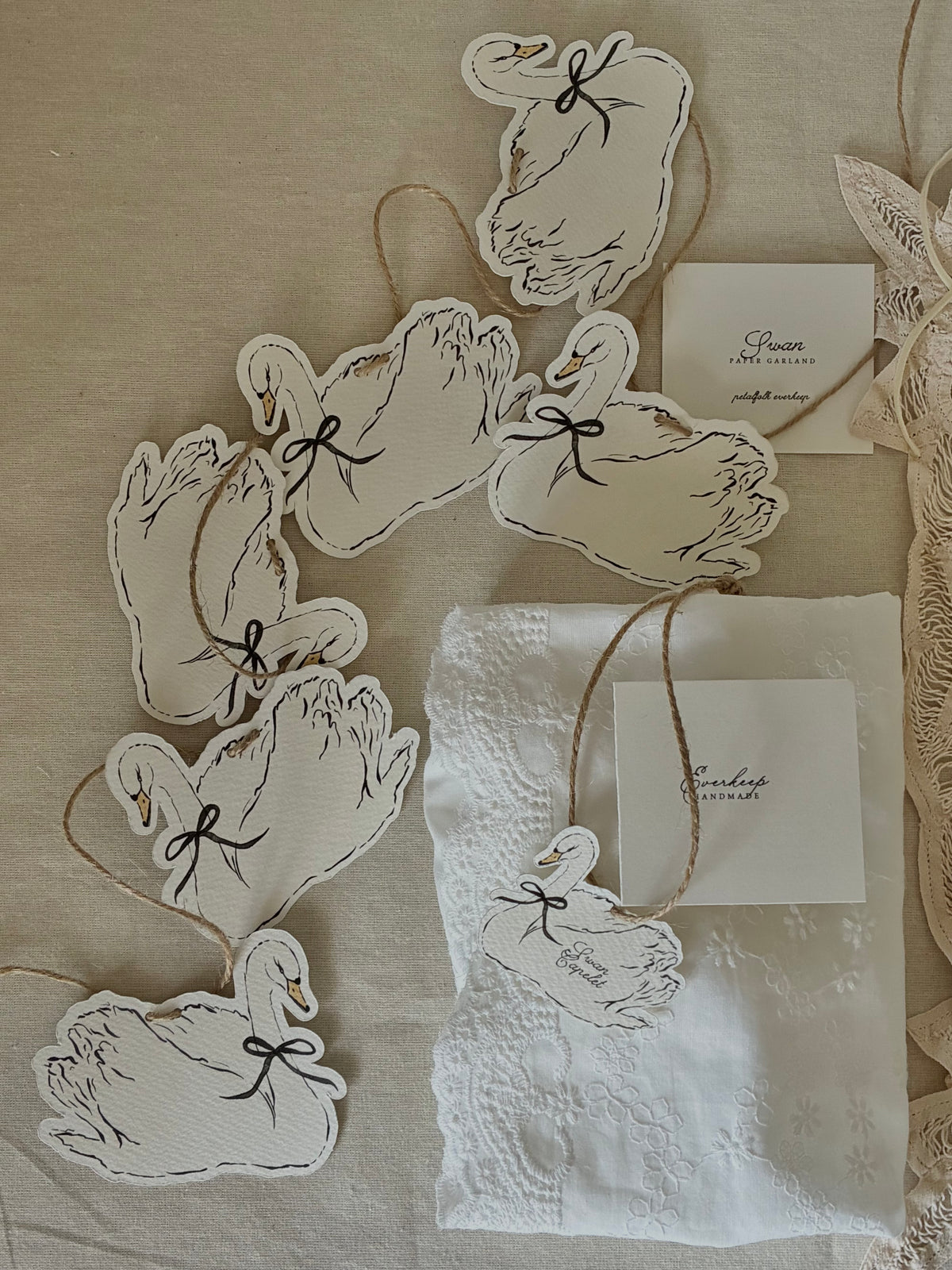 Swan Paper Garland