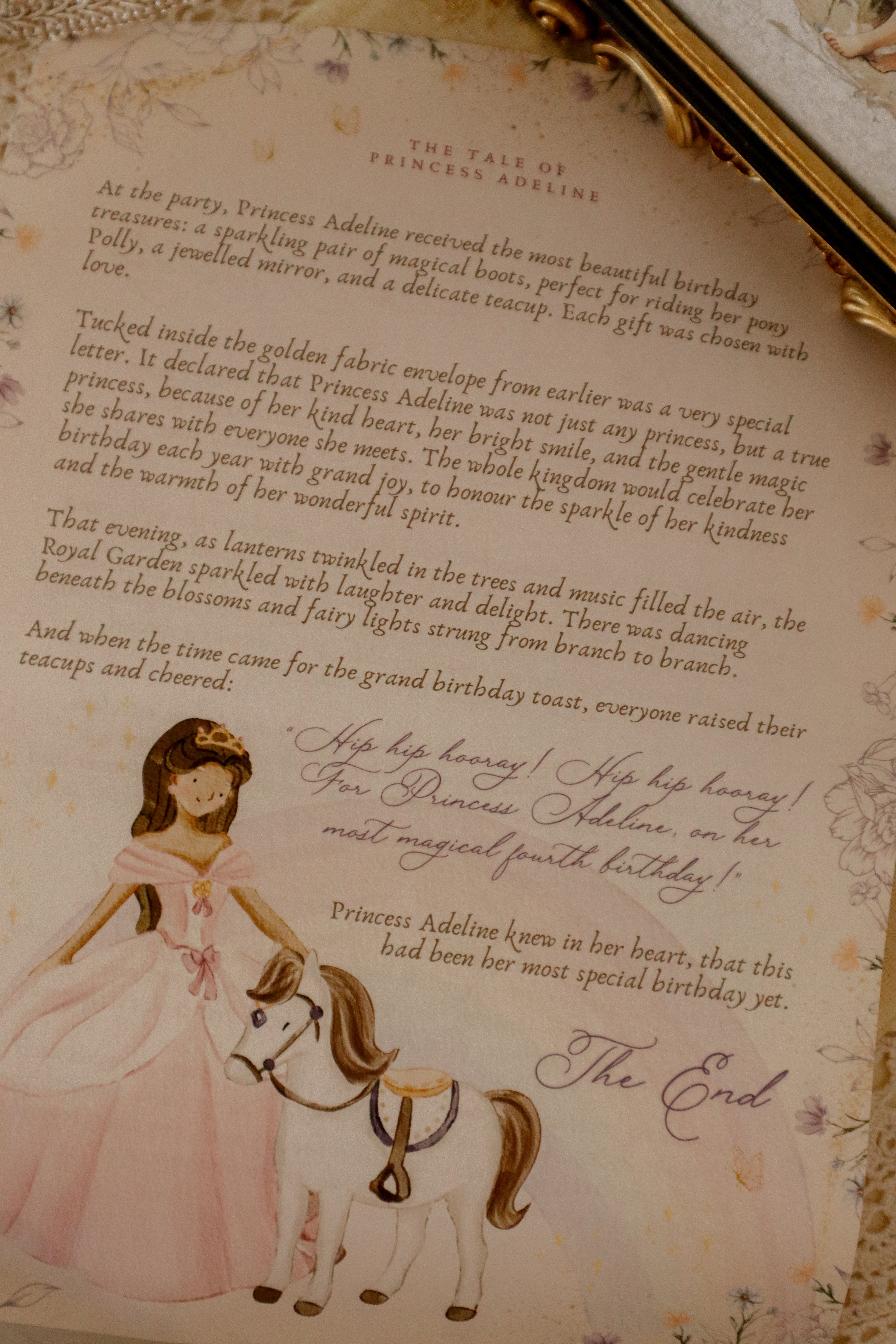 Princess Birthday Mail - Complete Keepsake Set