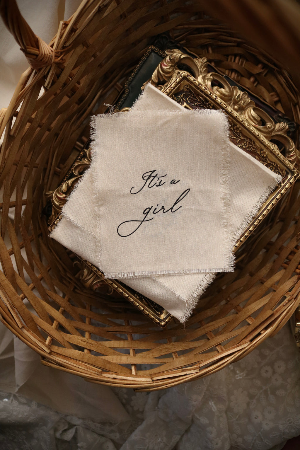 A Year of Firsts - Linen Milestone Set for Baby