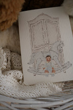 Nursery | Blue | Illustrated Keepsake Card
