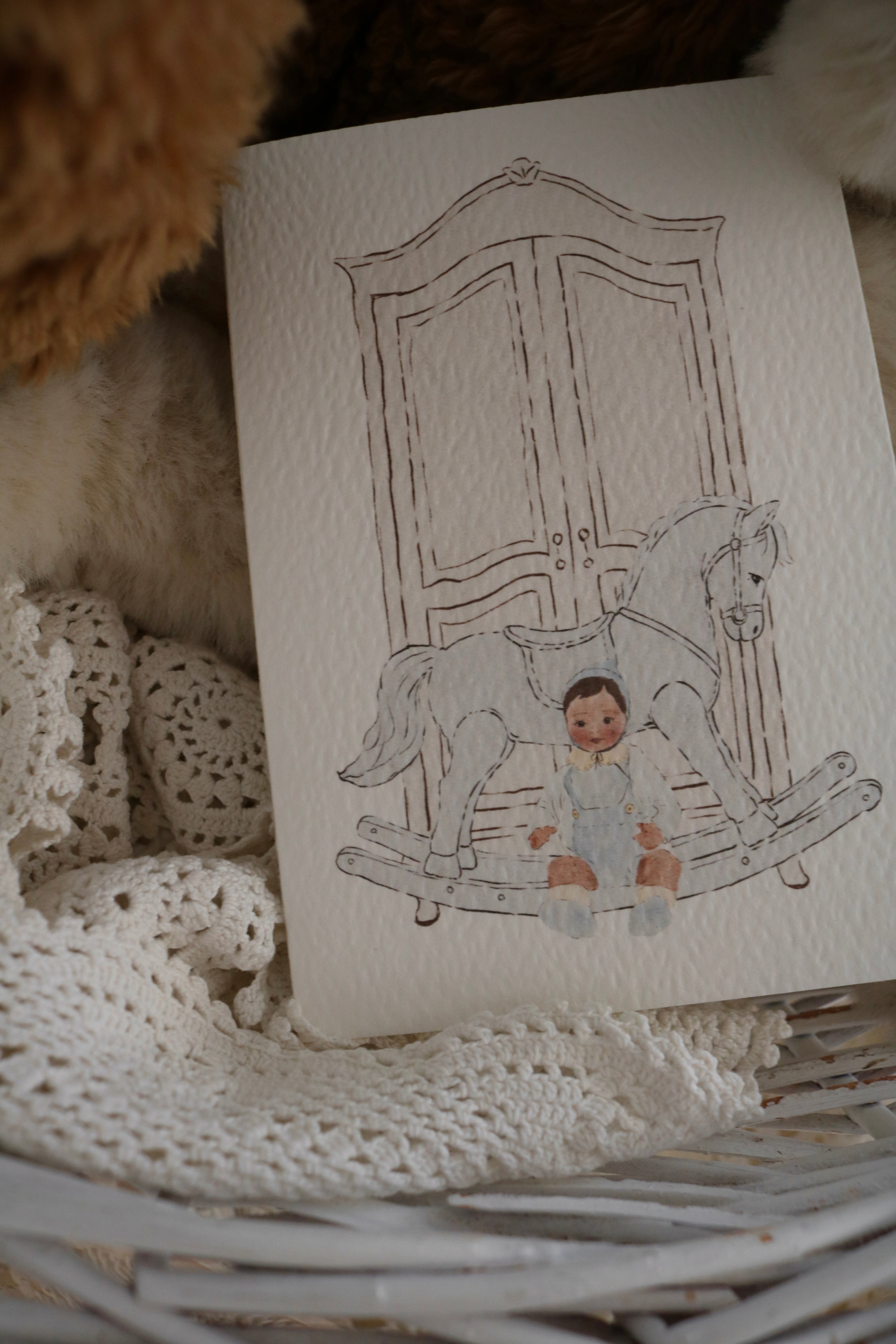 Nursery | Blue | Illustrated Keepsake Card