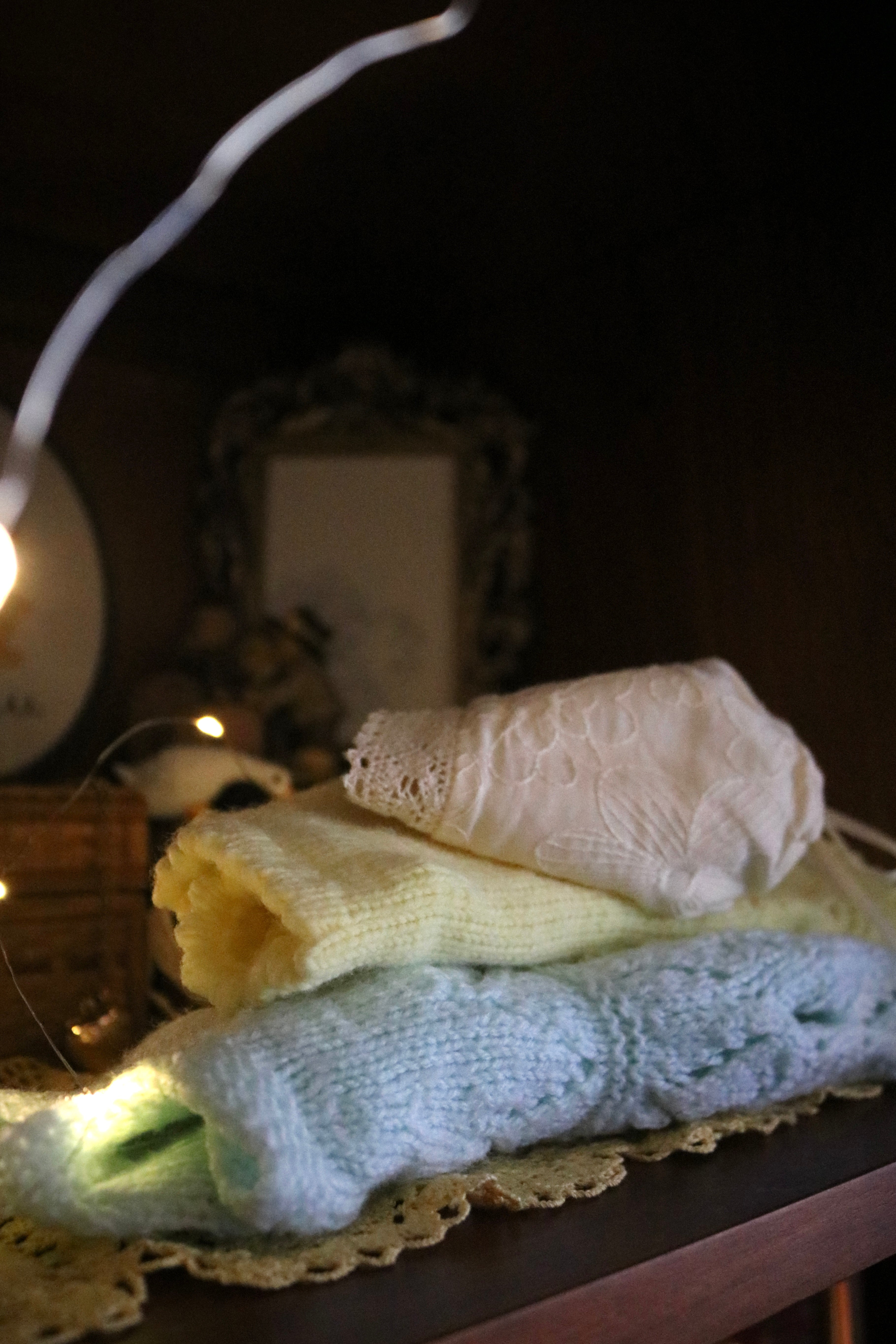 Butter Yellow Broderie Anglaise Baby Bonnet