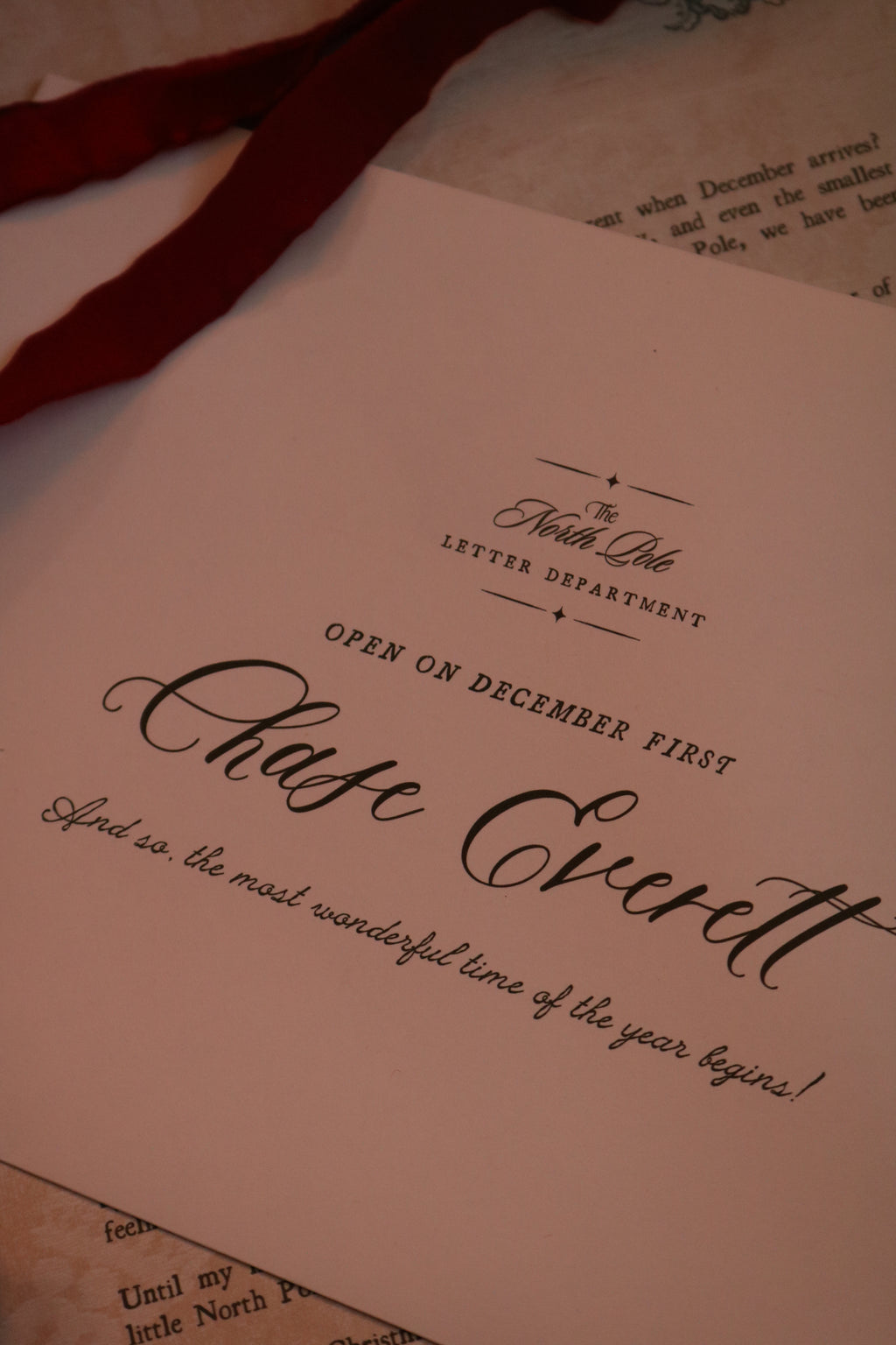 The First Delivery of December | Letter from Santa