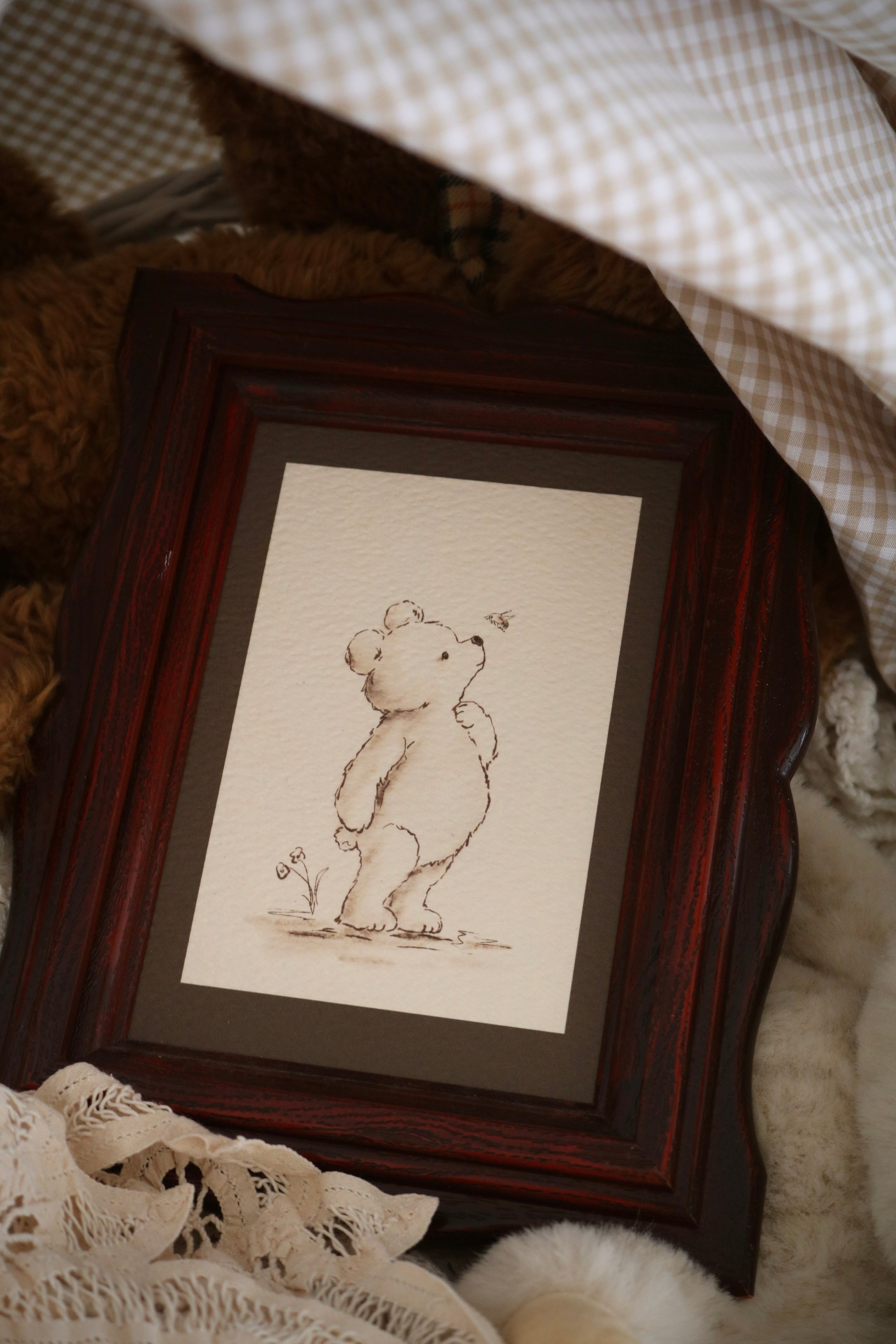 Teddy and the Bee | Framed