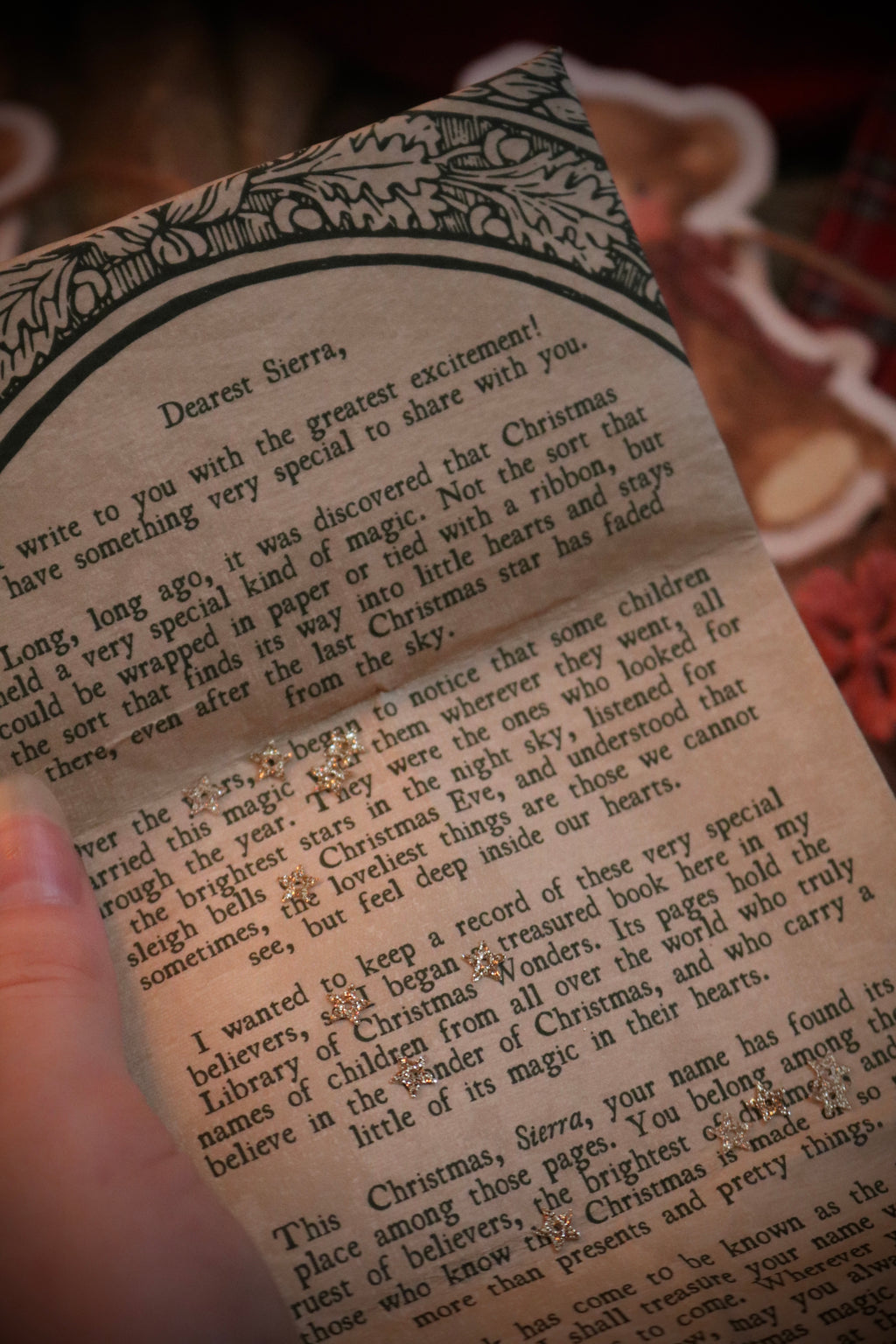 Fold Out Letter from Santa Claus