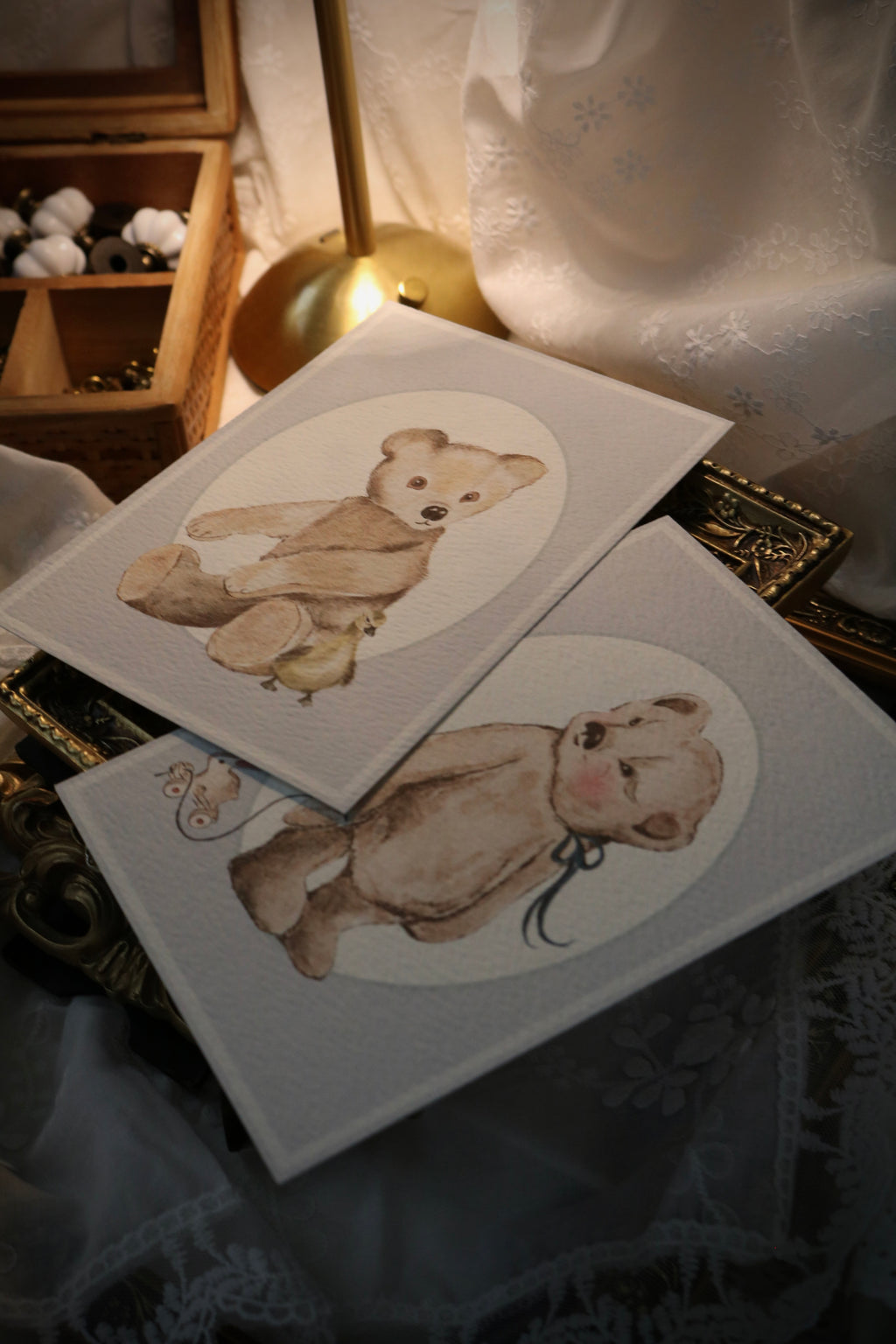Teddy and Duck | Art Print or Greeting Card