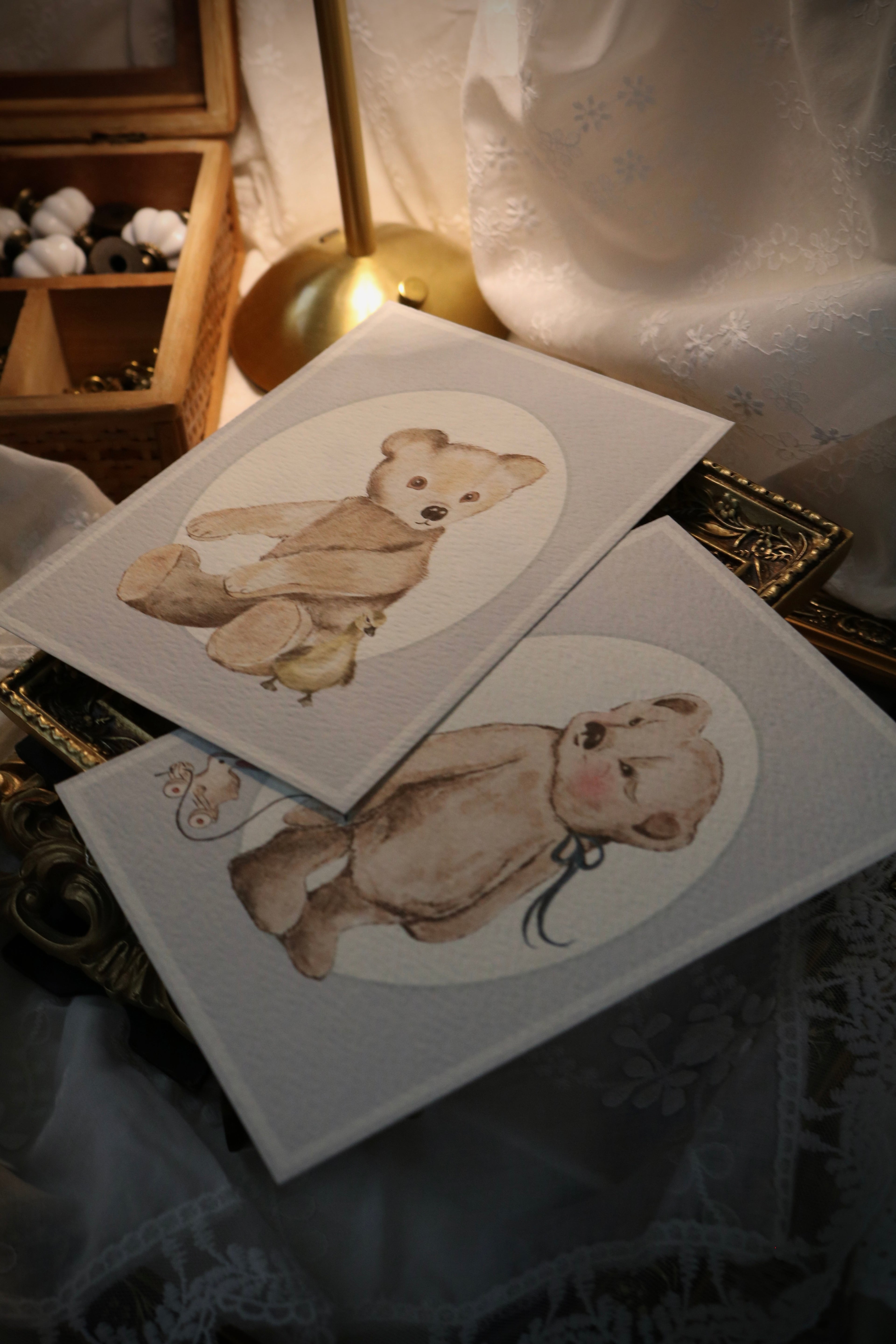 Teddy and Duck | Art Print or Greeting Card