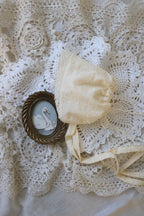 Butter Yellow Broderie Anglaise Baby Bonnet