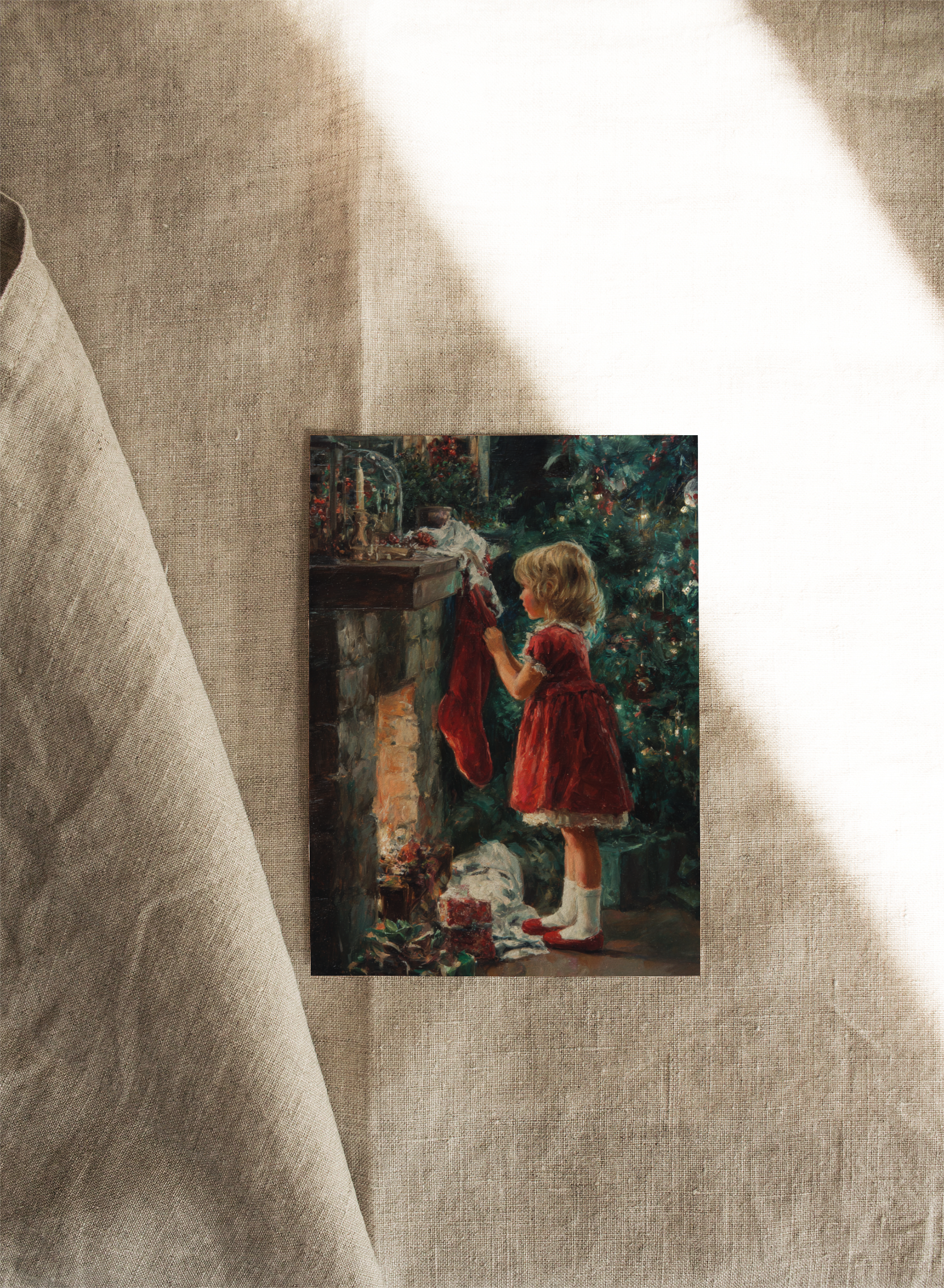 Checking If Santa Has Been | Available as Christmas Card or Print