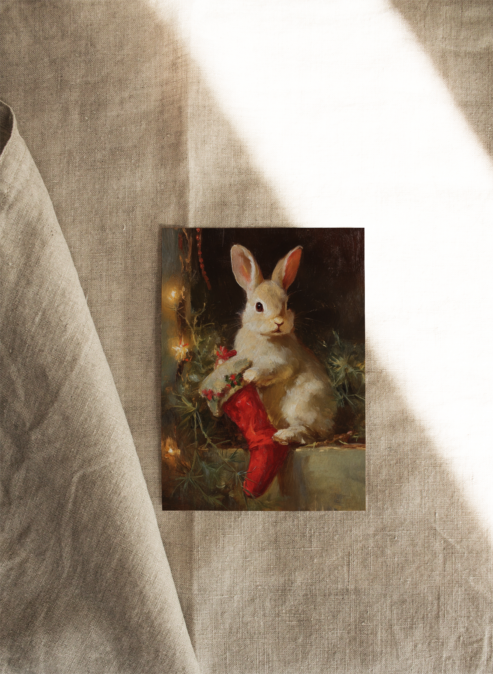 Bunny's Christmas | Available as Christmas Card or Print