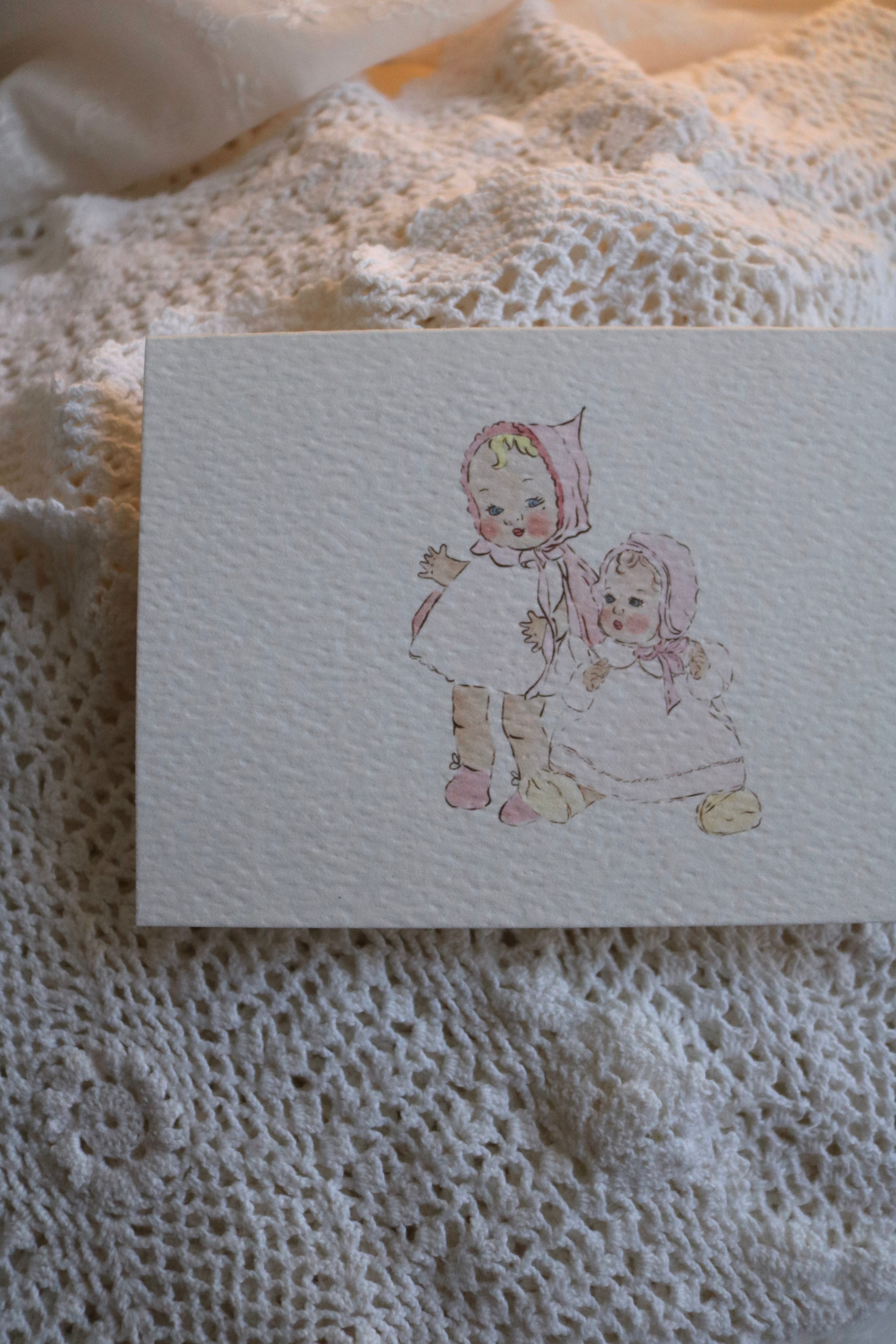 Dollies’ Day Out | Illustrated Keepsake Card