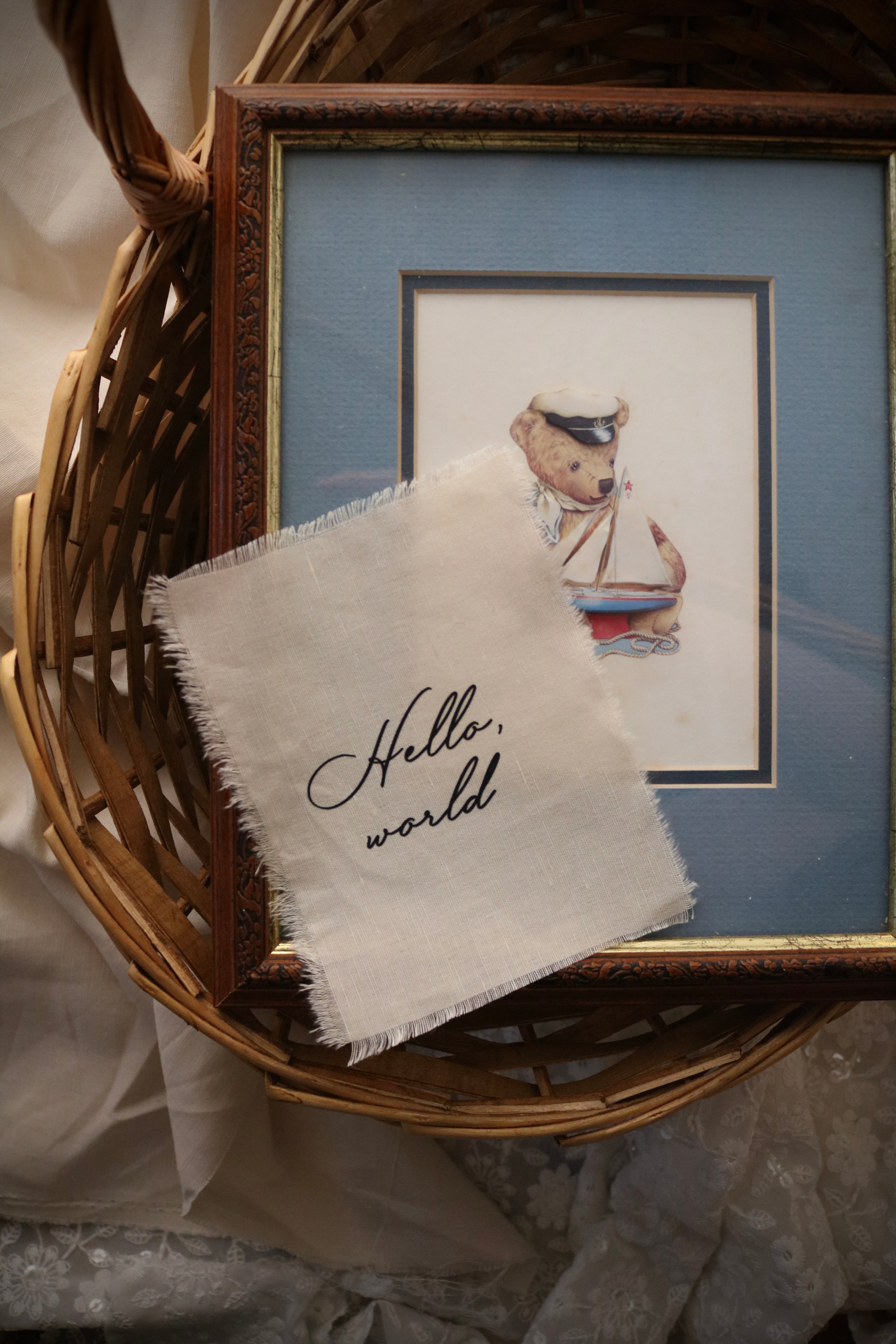A Year of Firsts - Linen Milestone Set for Baby