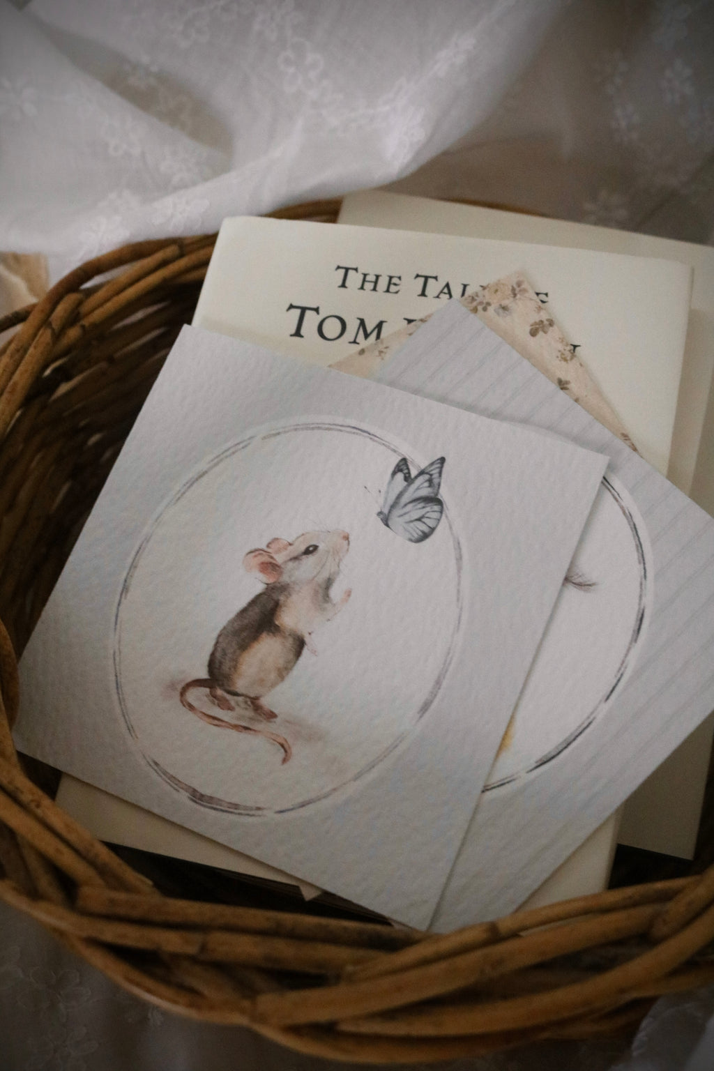 Mouse and Butterfly | Art Print or Greeting Card