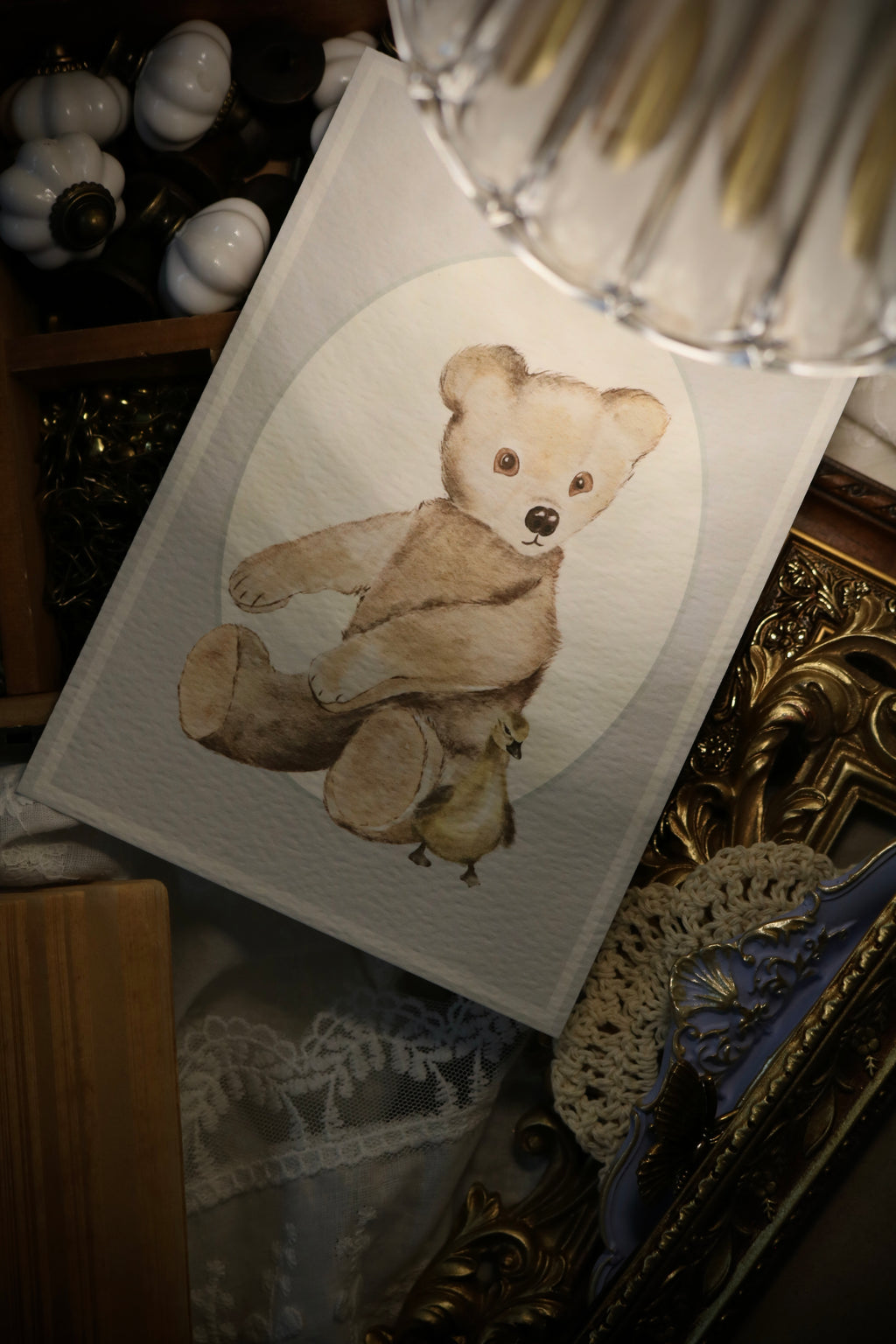 Teddy and Duck | Art Print or Greeting Card