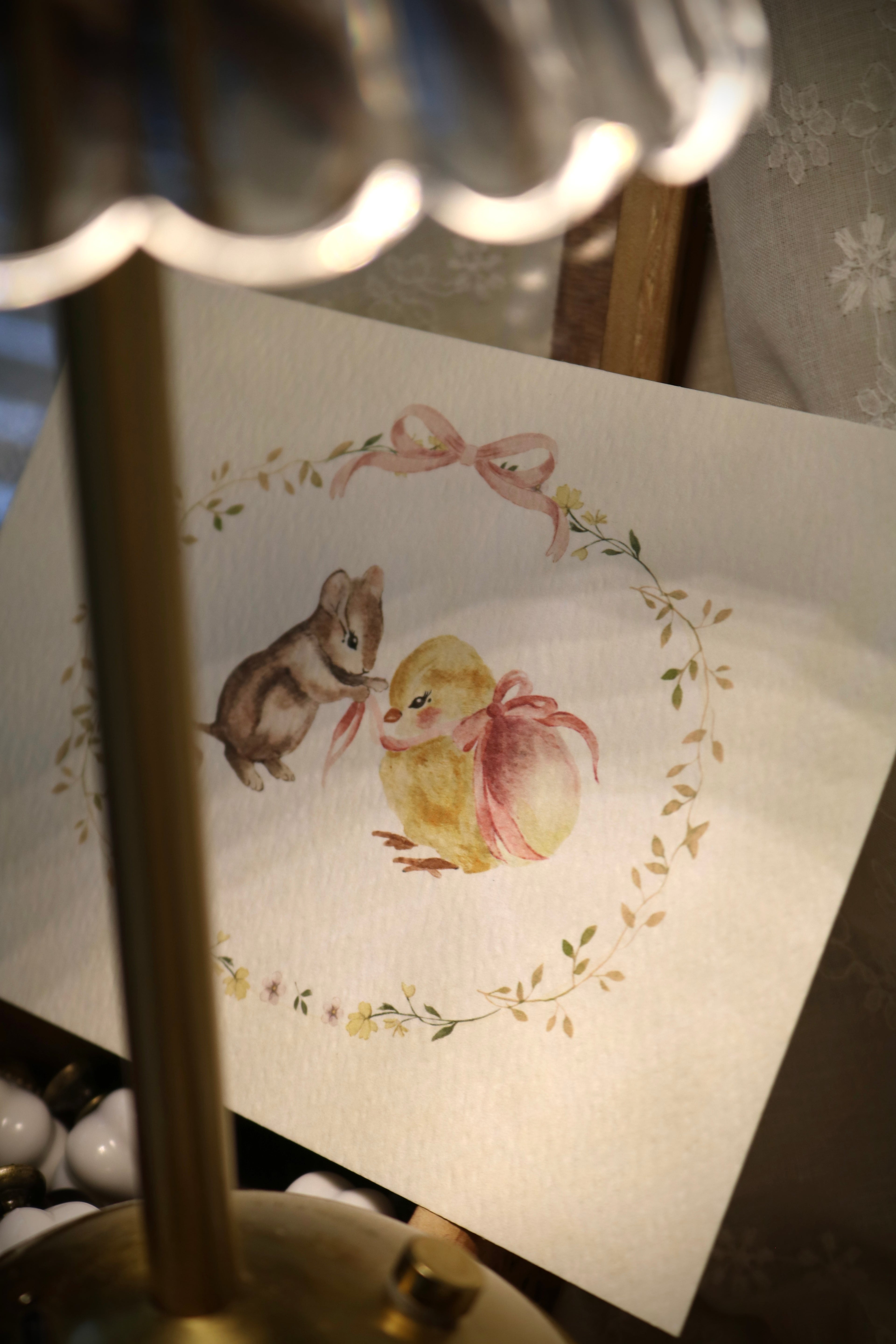 The Mouse and the Easter Chick | Art Print or Greeting Card