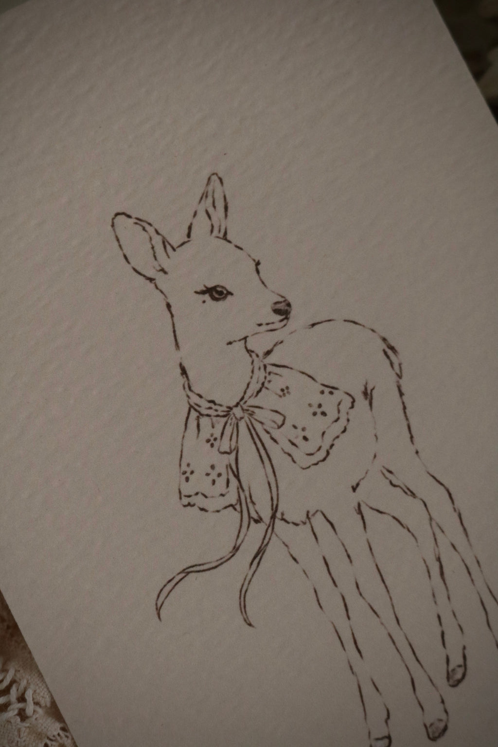 Ottilie Fawn Sketch | Art Print