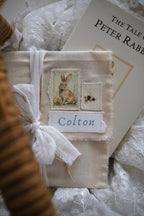 Letter from the Easter Bunny with Handmade Fabric Envelope | Blue