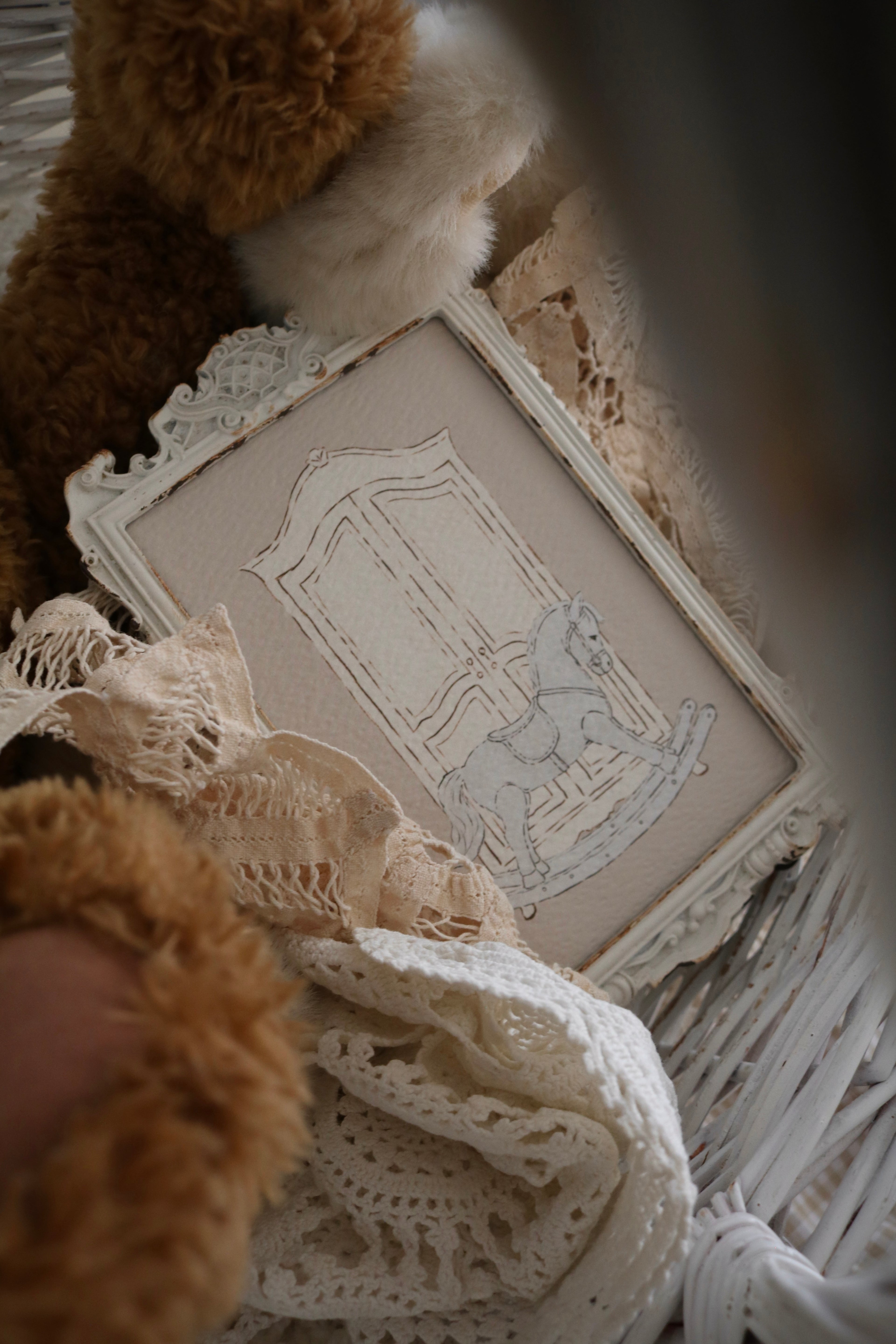 The Armoire and Rocking Horse | Framed