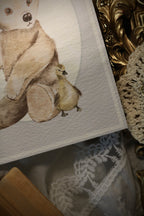 Teddy and Duck | Art Print or Greeting Card