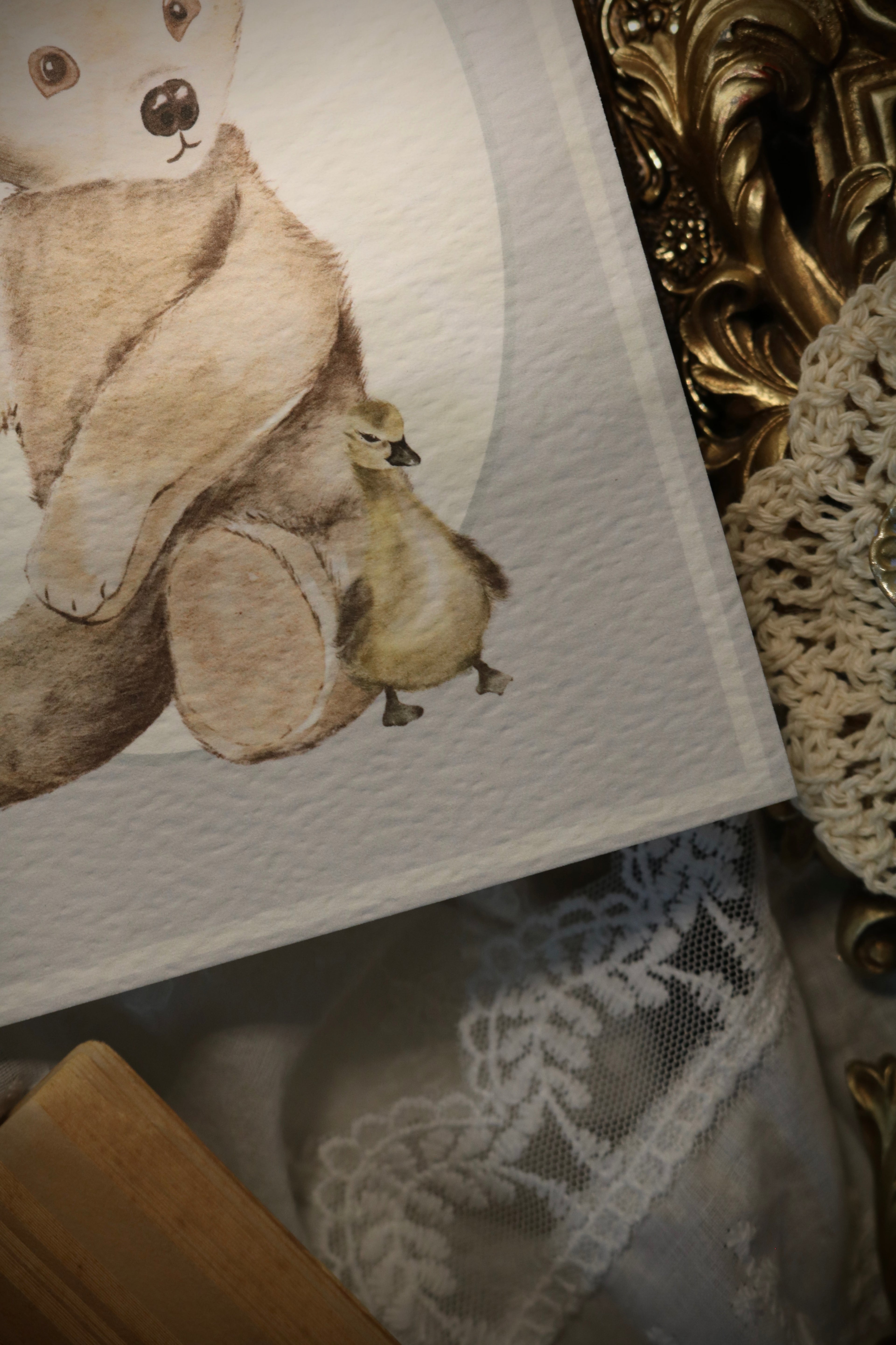 Teddy and Duck | Art Print or Greeting Card