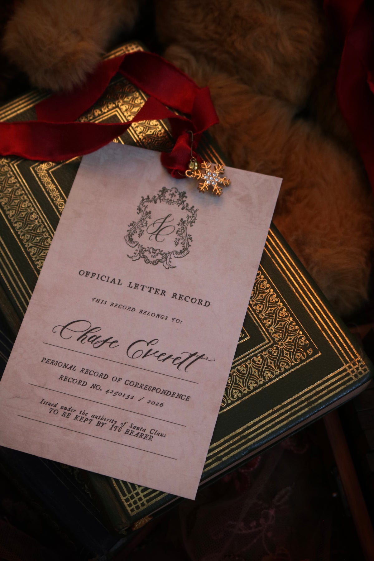 Letter Receipt from Santa