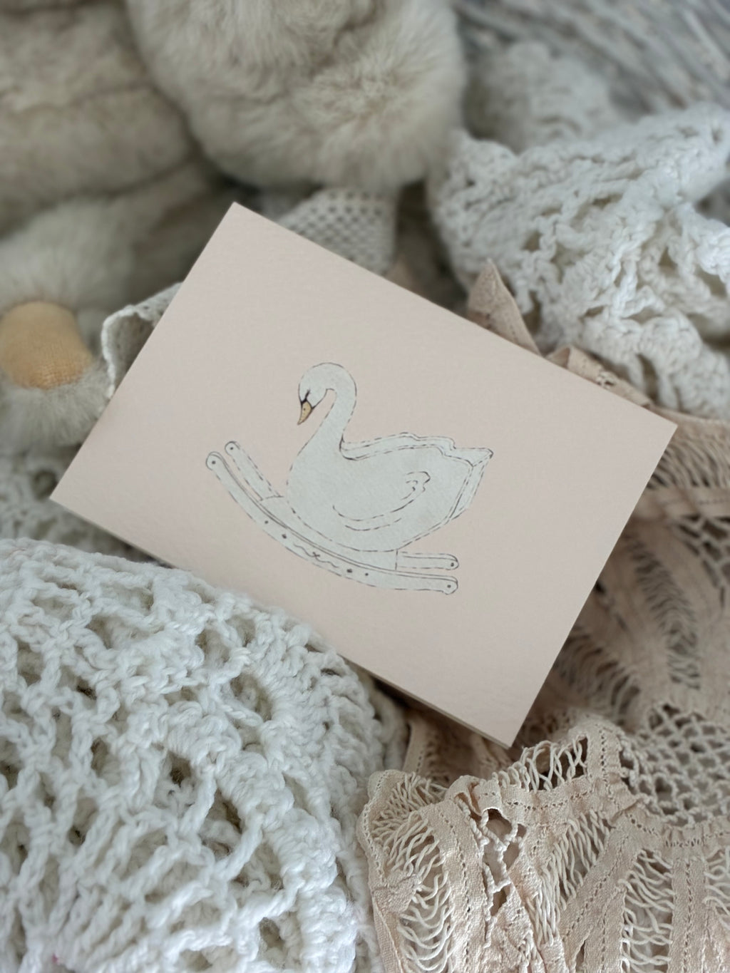 The Rocking Swan | Illustrated Keepsake Card
