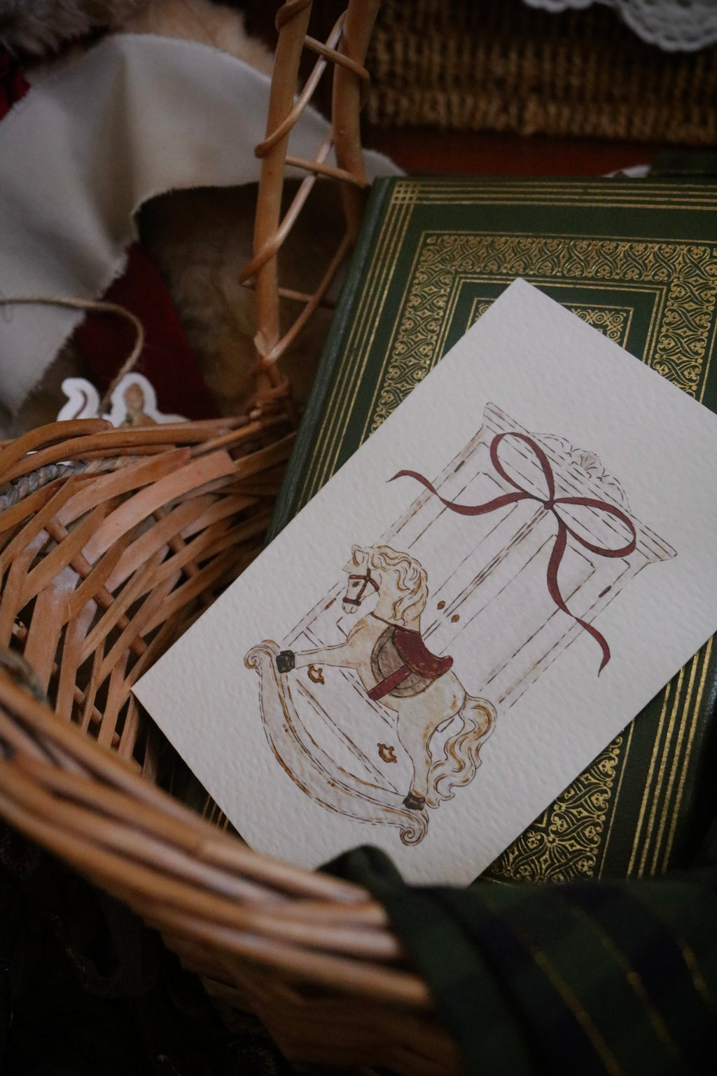Rocking Horse | Available as Christmas Card or Print