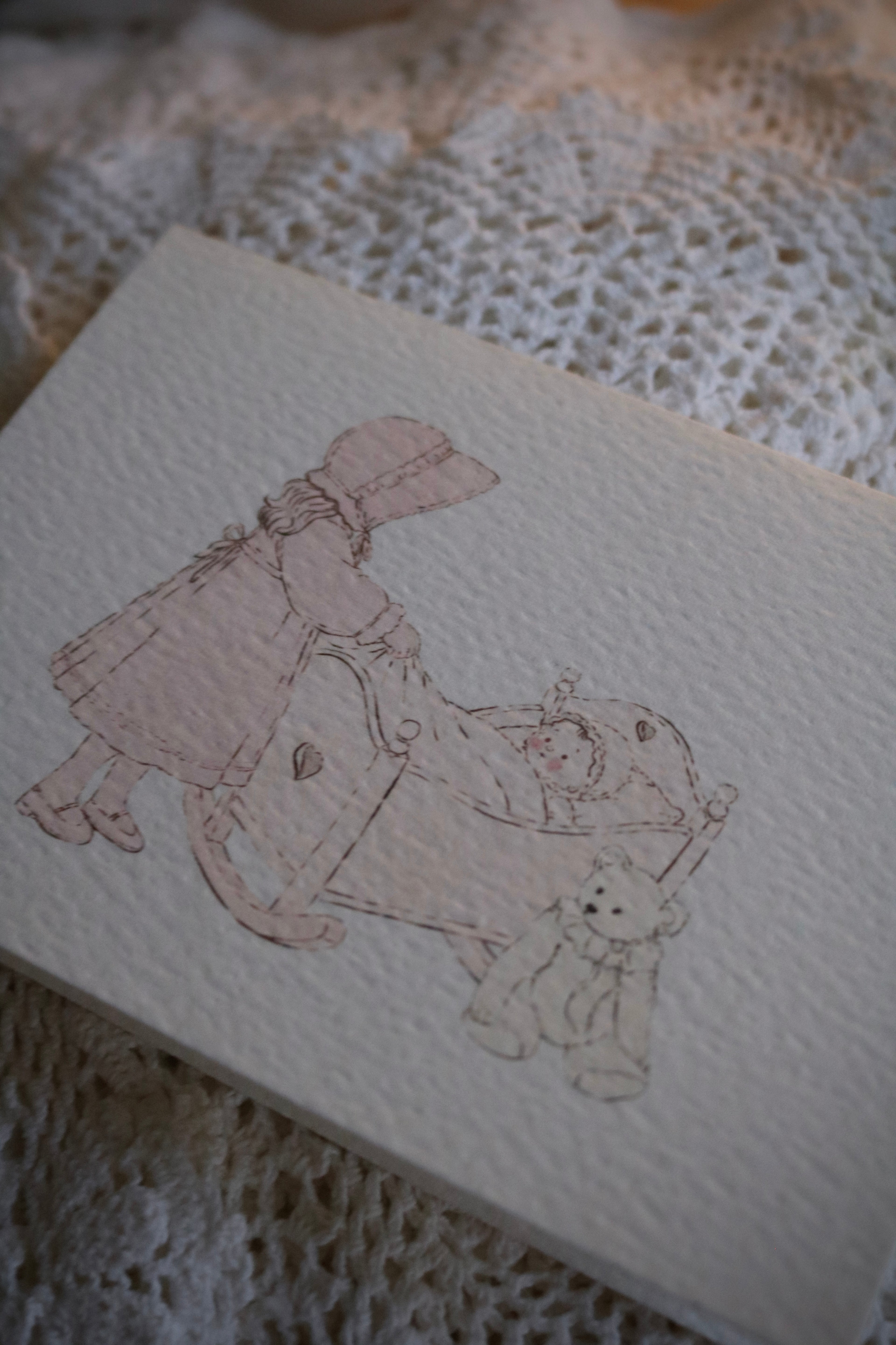 Goodnight Dolly | Illustrated Keepsake Card